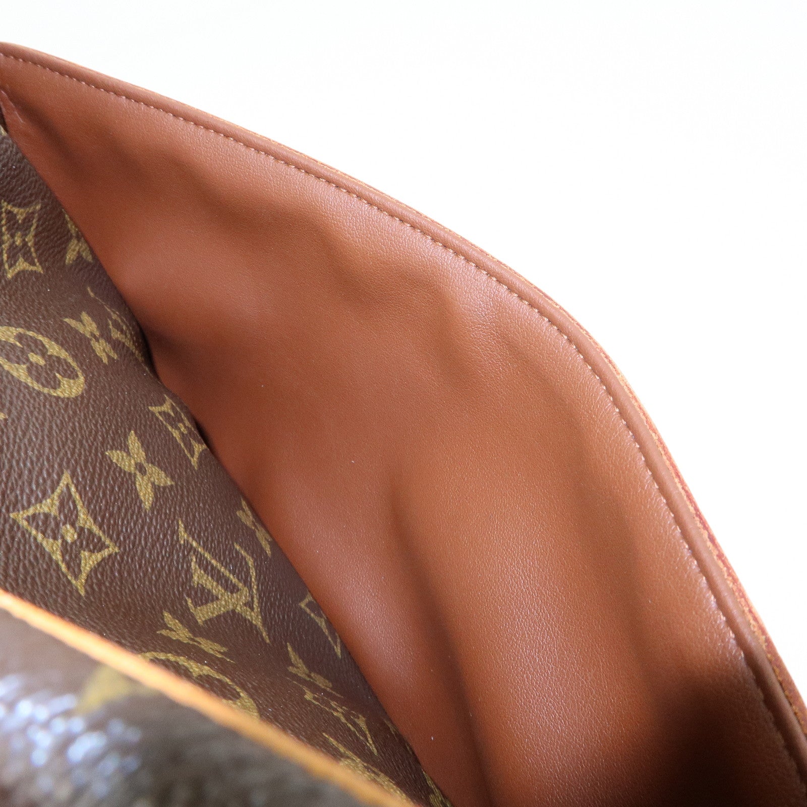 Louis Vuitton Monogram Compiegne 28 Pouch Clutch Bag Brown M51845