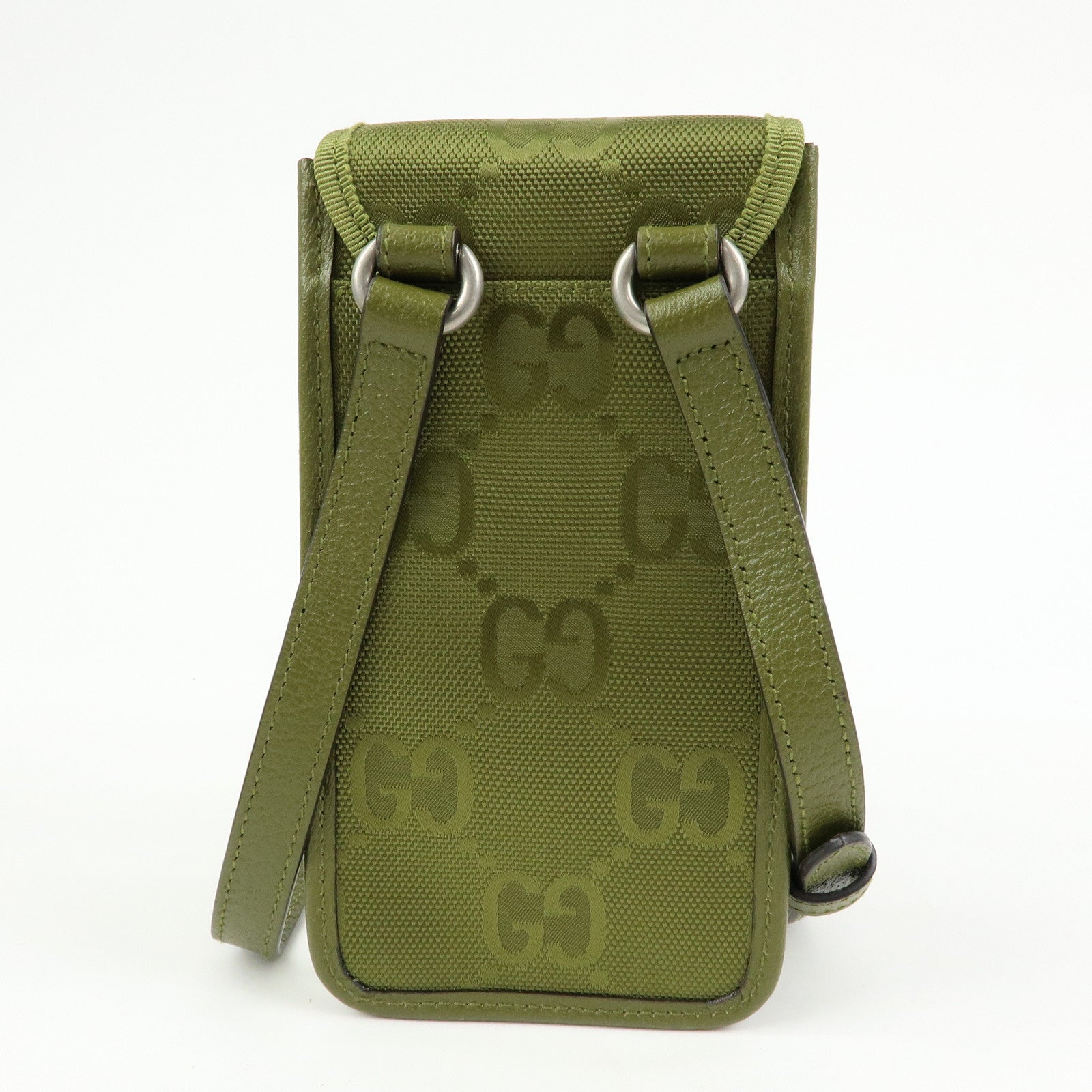 GUCCI Off The Grid Nylon Shoulder Bag Crossbody Bag Green 696018