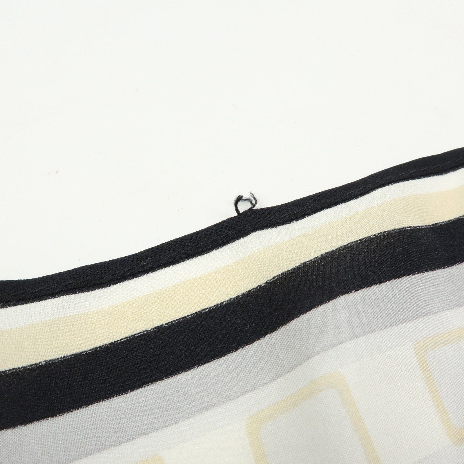 CHANEL COCO Mark Silk100% Train Scarf Shawl Black