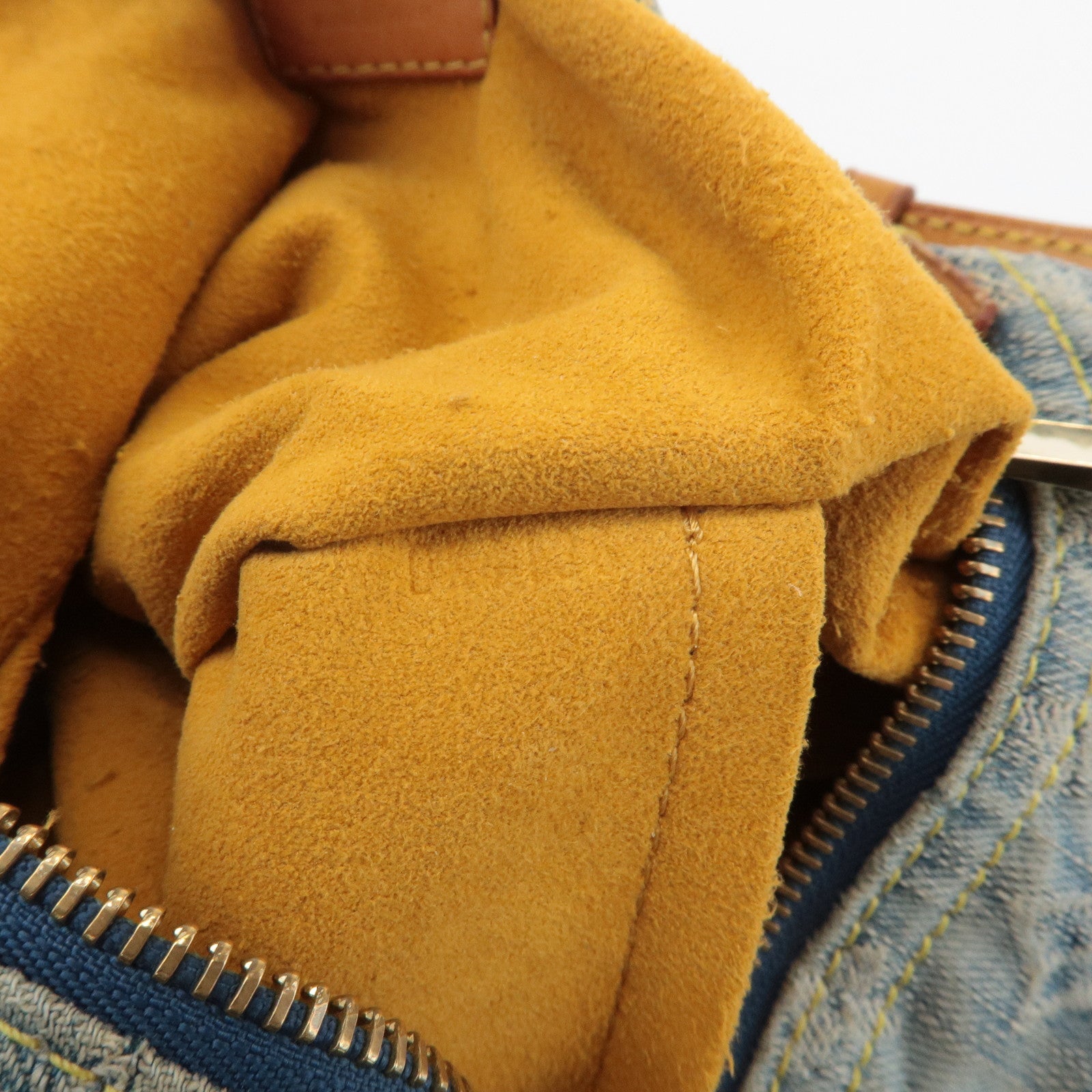 Louis Vuitton Monogram Denim Baggy PM 2Way Shoulder Bag M95049 Used