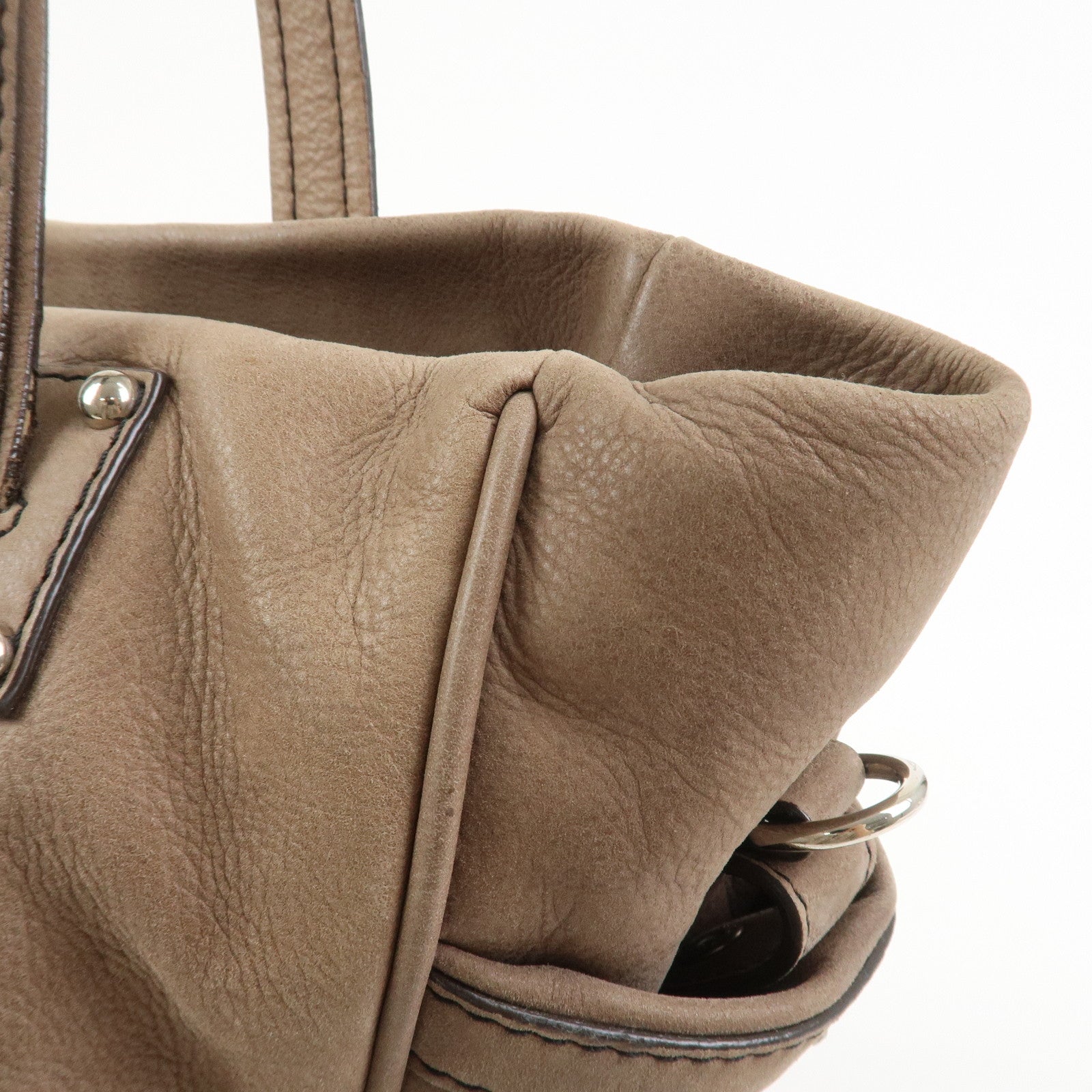 LOEWE Anagram Bolso Leather 2Way Bag Shoulder Bag Light Brown