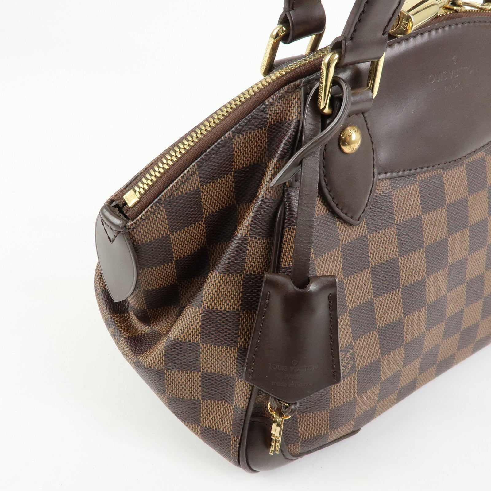 Louis Vuitton Damier Ebene Verona PM Hand Bag Brown N41117