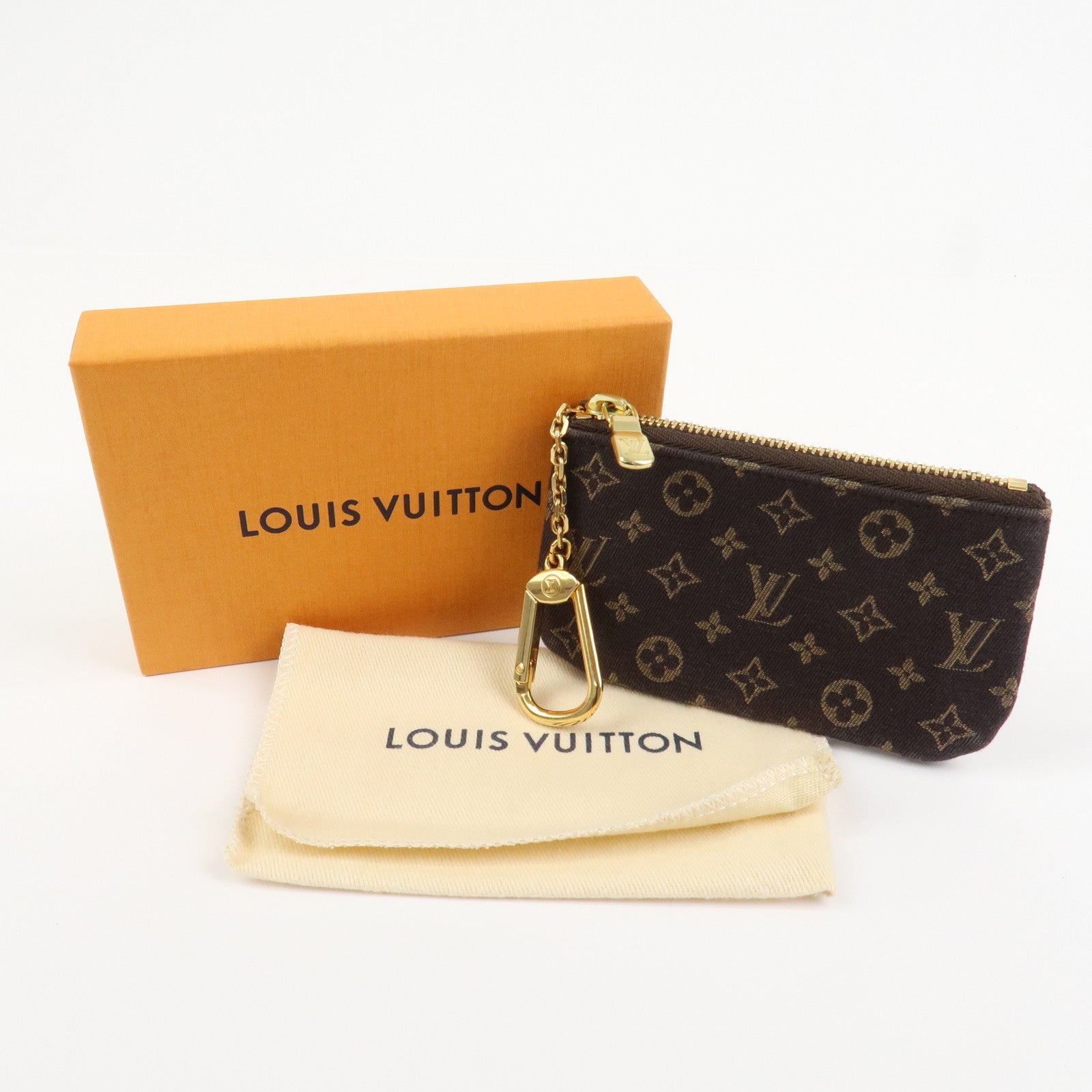 Louis Vuitton Monogram Mini Lin Pochette Cles Coin Case M95230