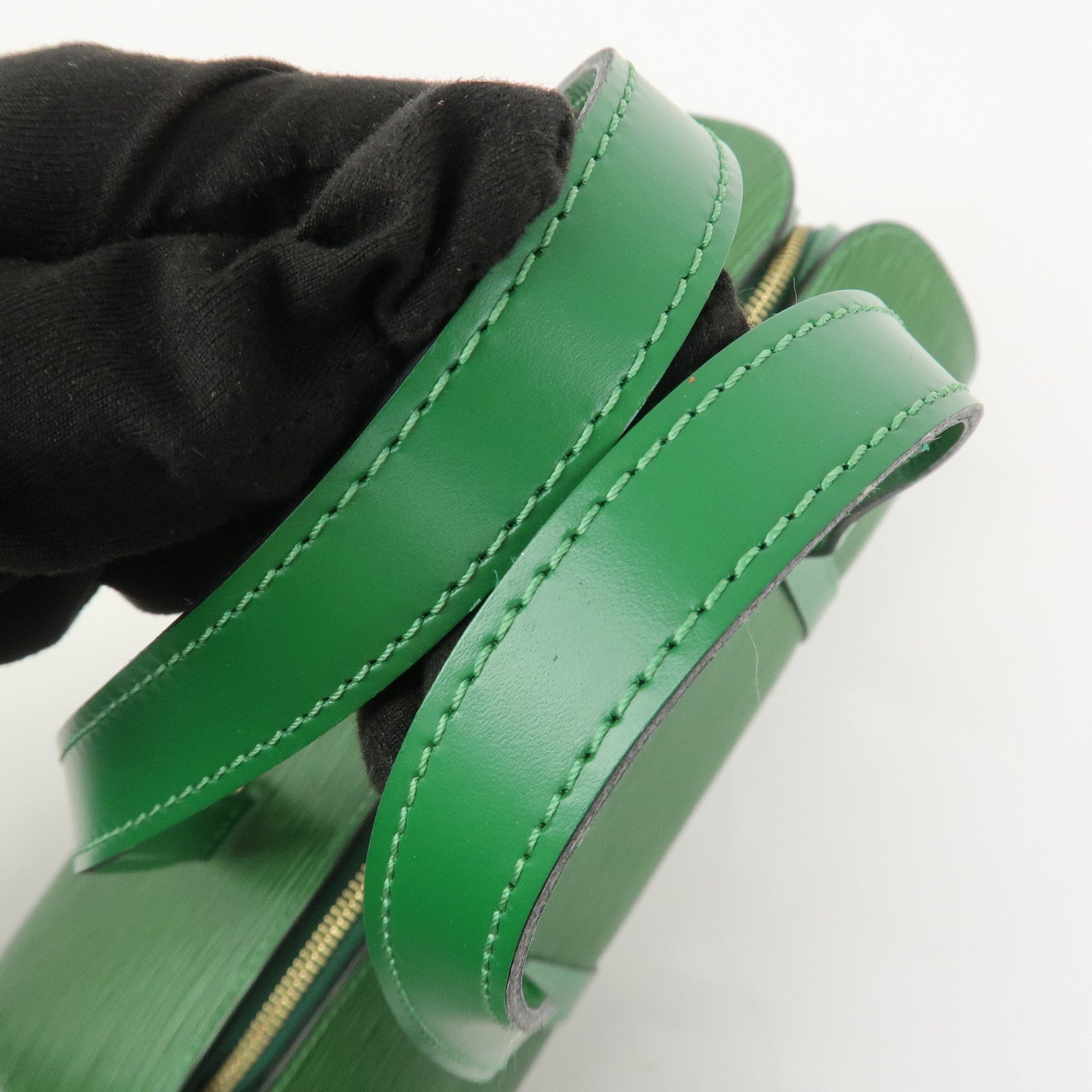 Louis Vuitton Epi Soufflot Hand Bag Borneo Green M52224