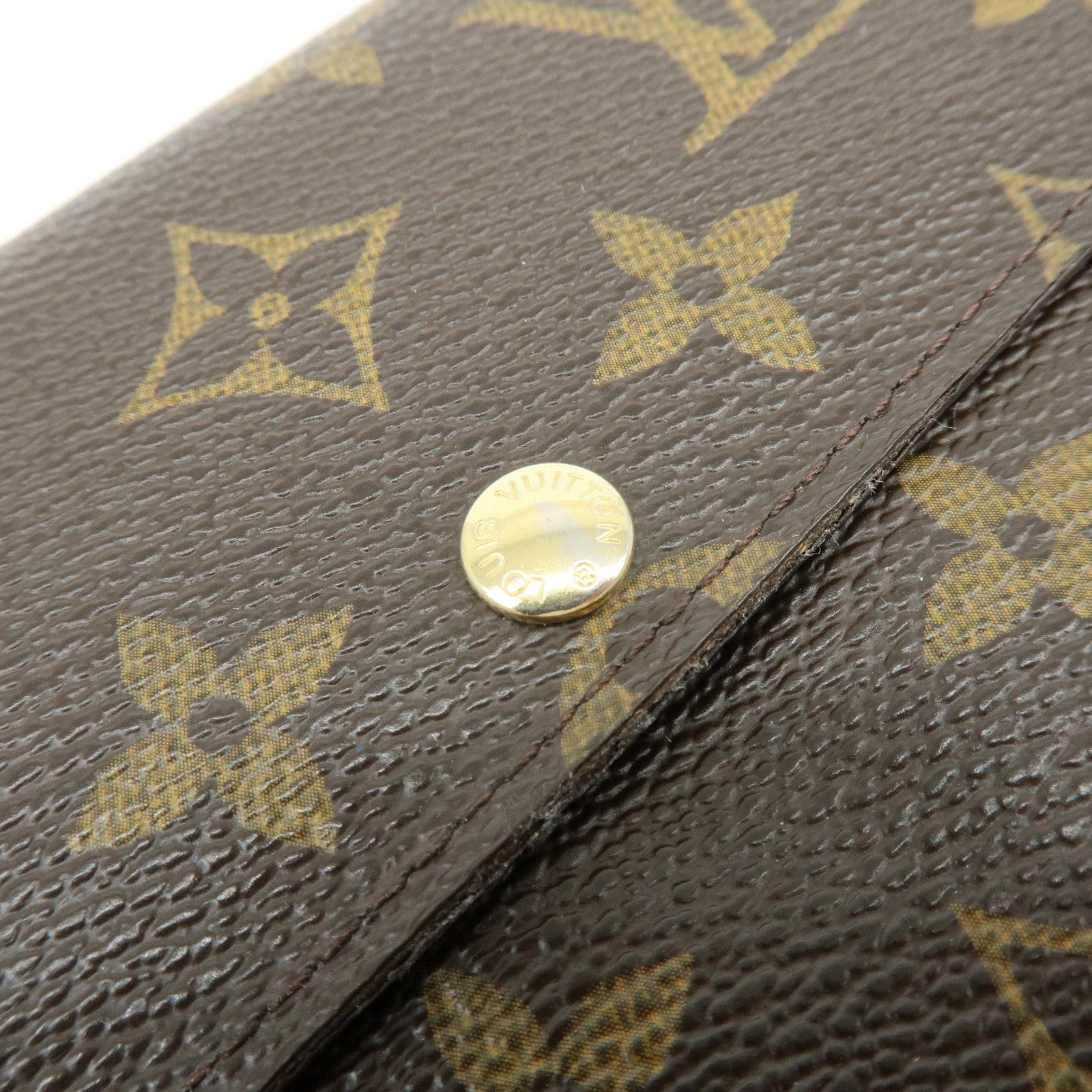 Louis Vuitton Monogram Portefeuille Sarah Long Wallet Brown M61734