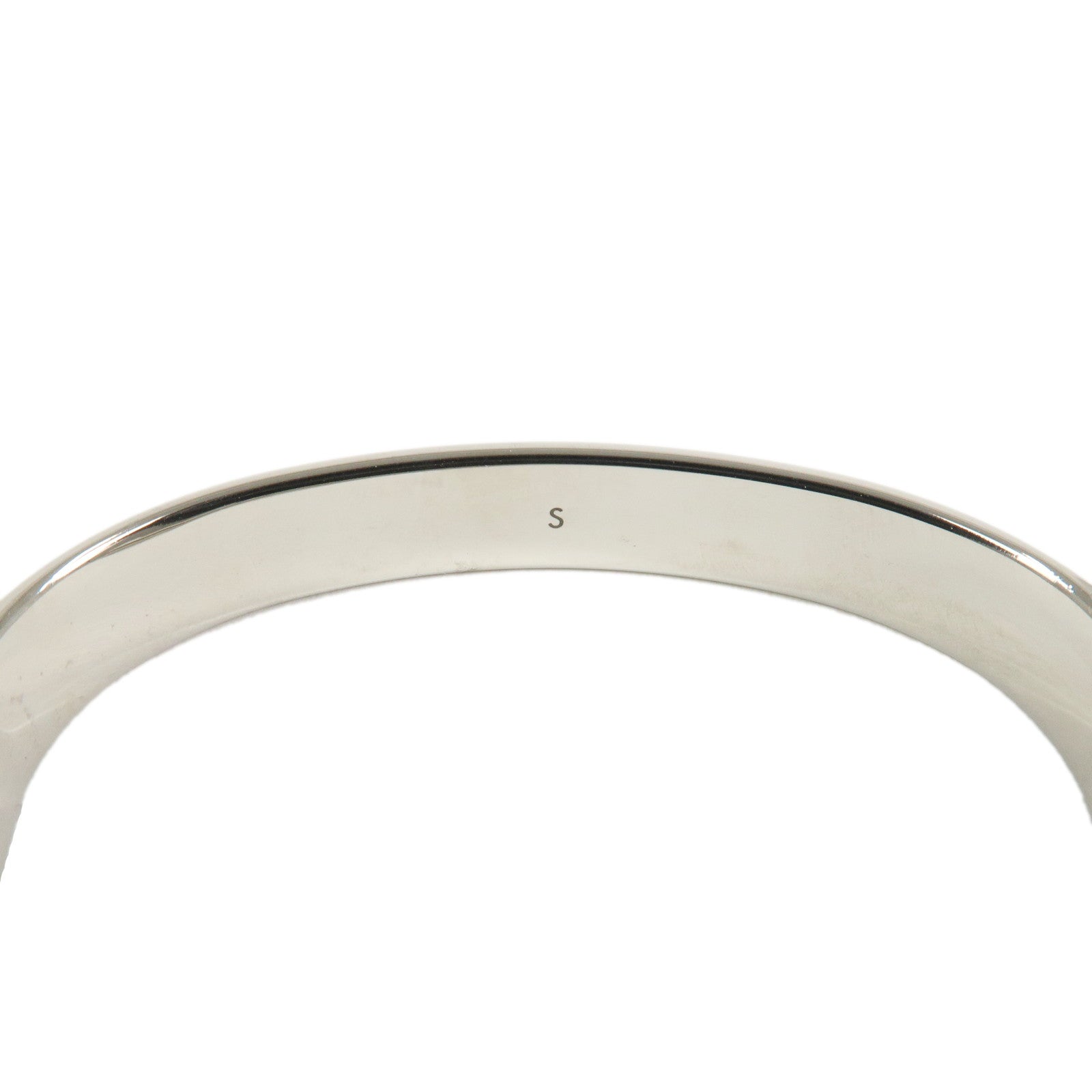 Louis Vuitton Nanogram Cuff Size S Bracelet Palladium M00249