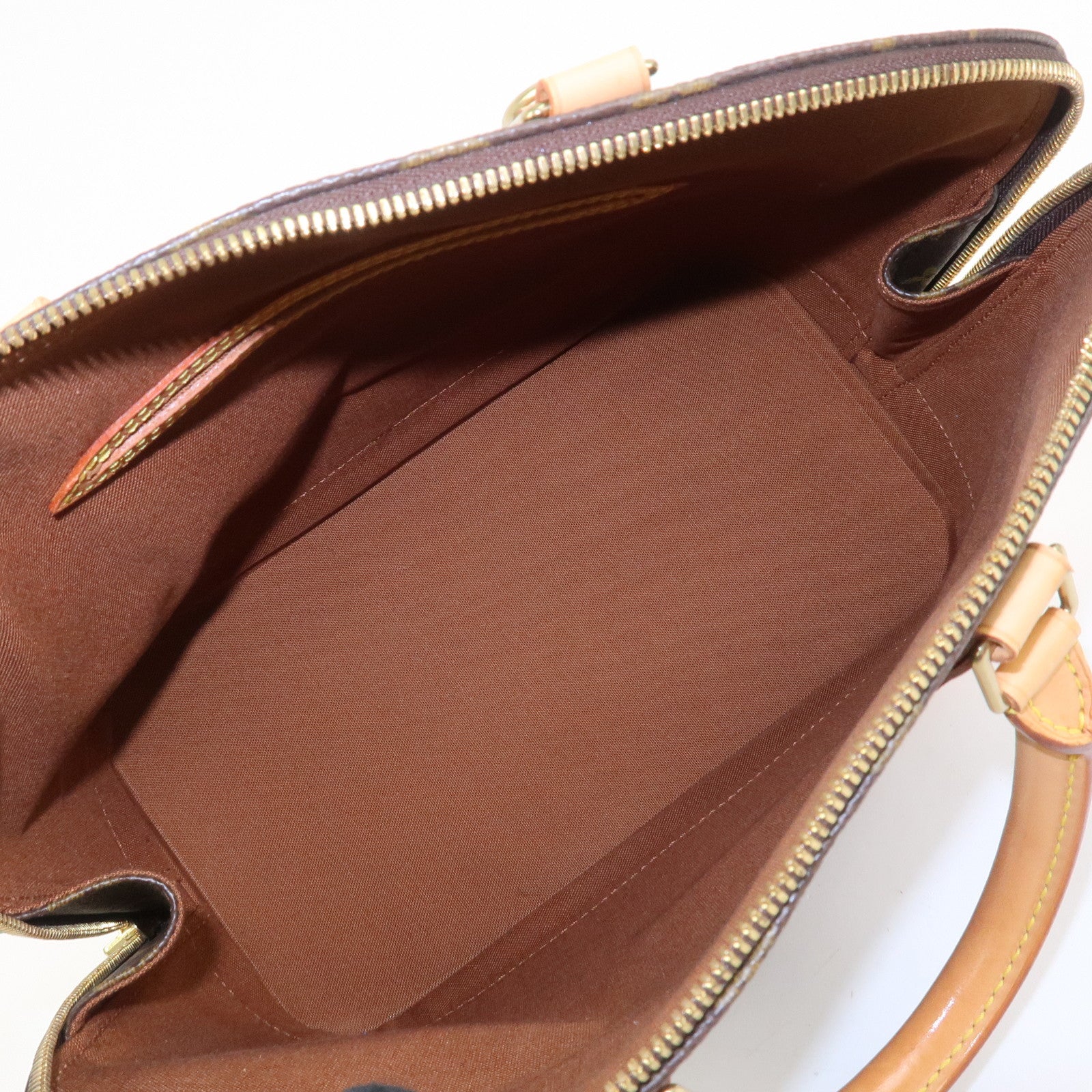 Louis Vuitton Monogram Alma Hand Bag Brown M51130