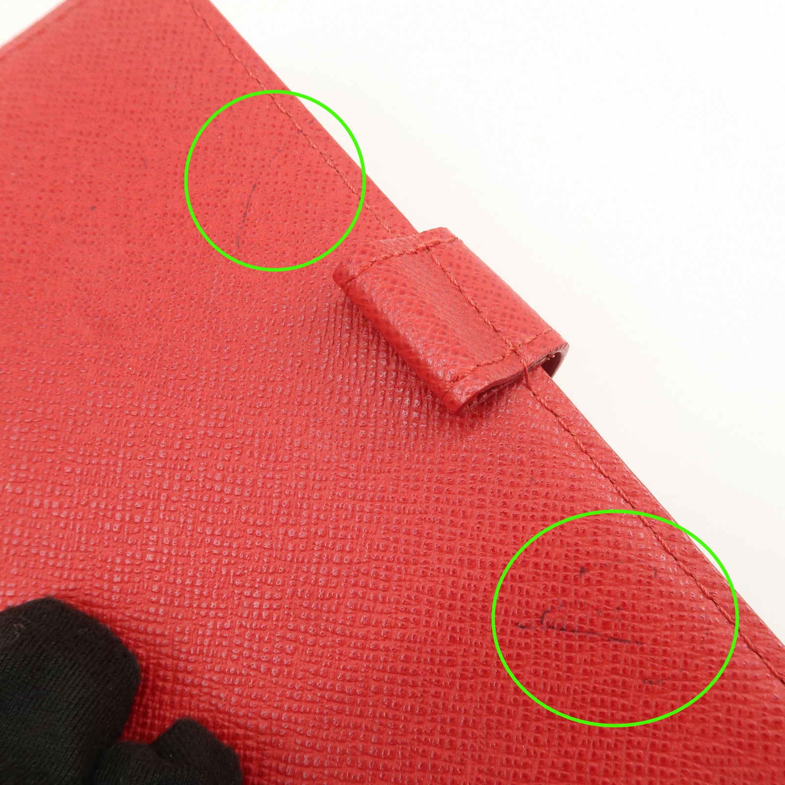 Louis Vuitton Epi Agenda PM Planner Cover Castillian Red R20057