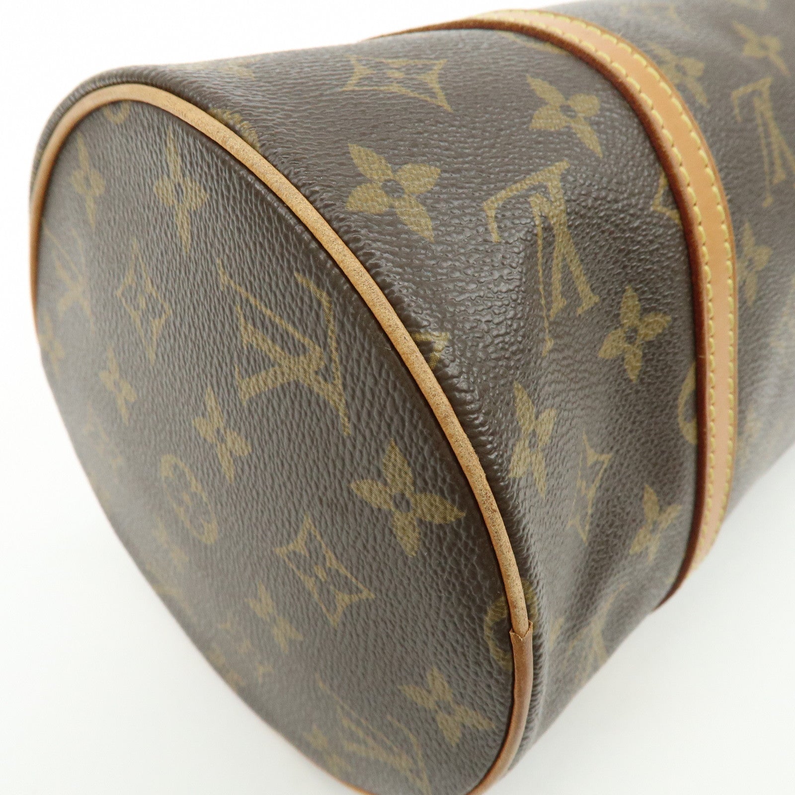 Louis Vuitton Monogram Papillon 30 Hand Bag Brown M51385