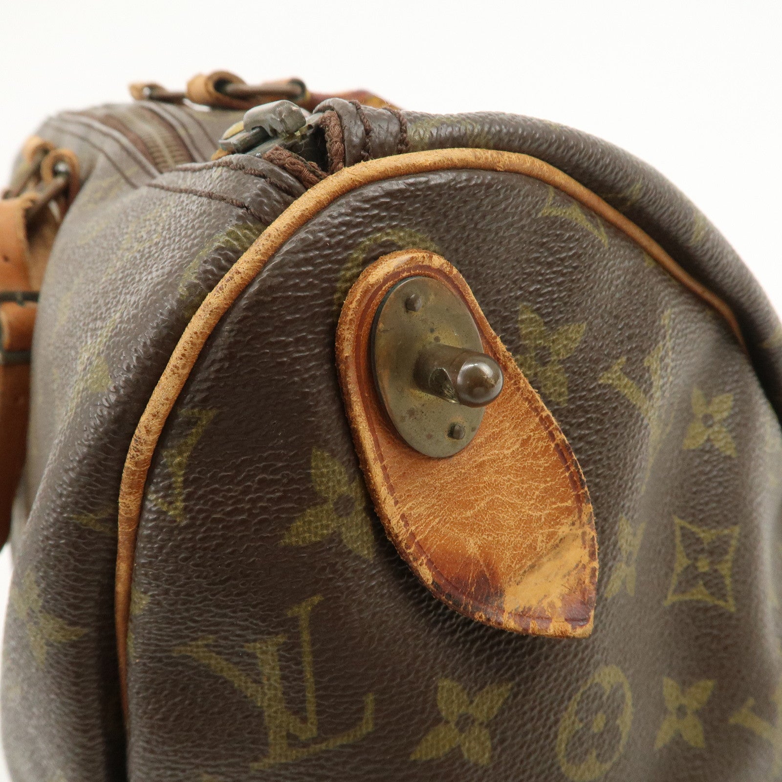 Louis Vuitton Monogram Keep All 45 Boston Bag Brown M41428