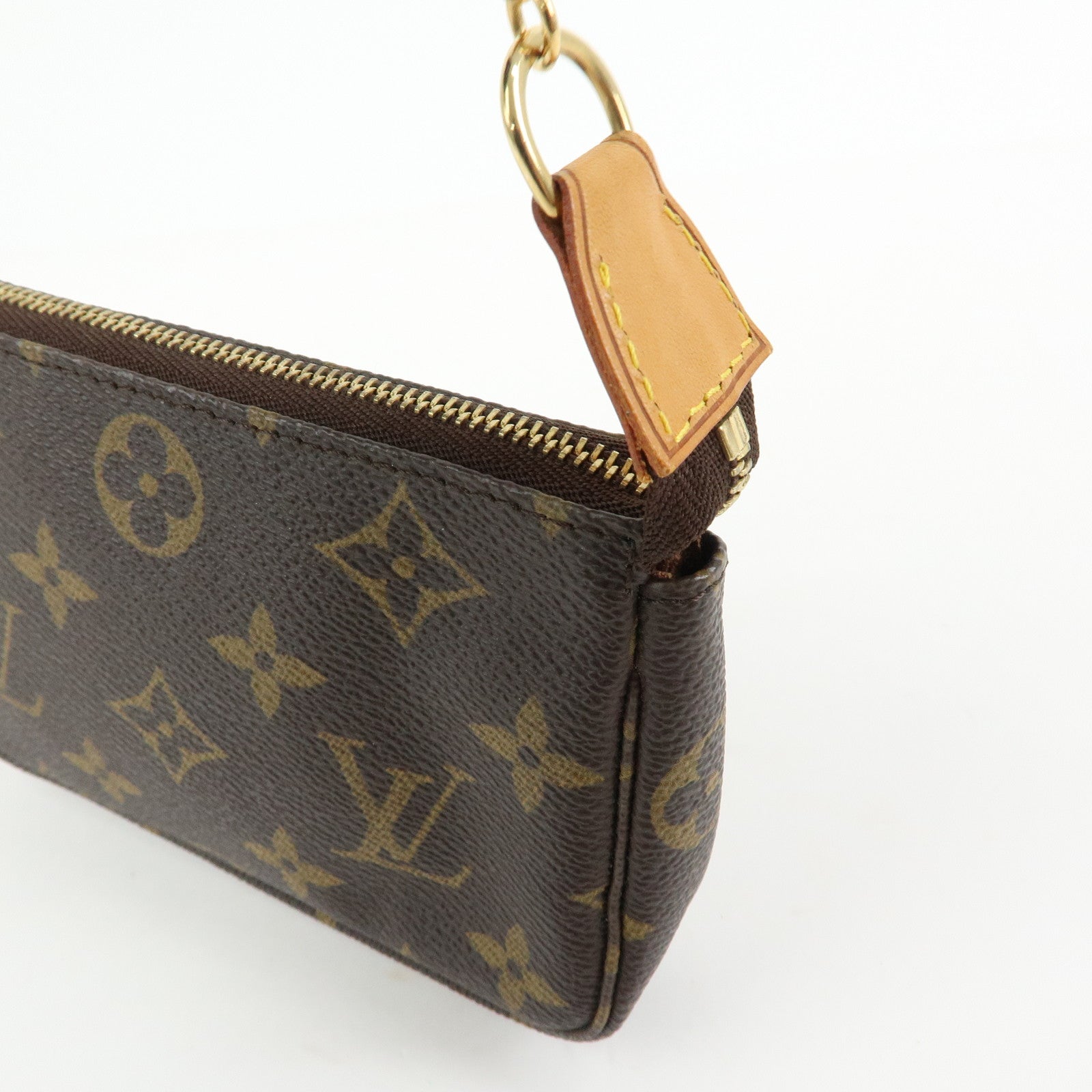 Louis Vuitton Monogram Mini Pochette Accessoires Hand Bag M58009