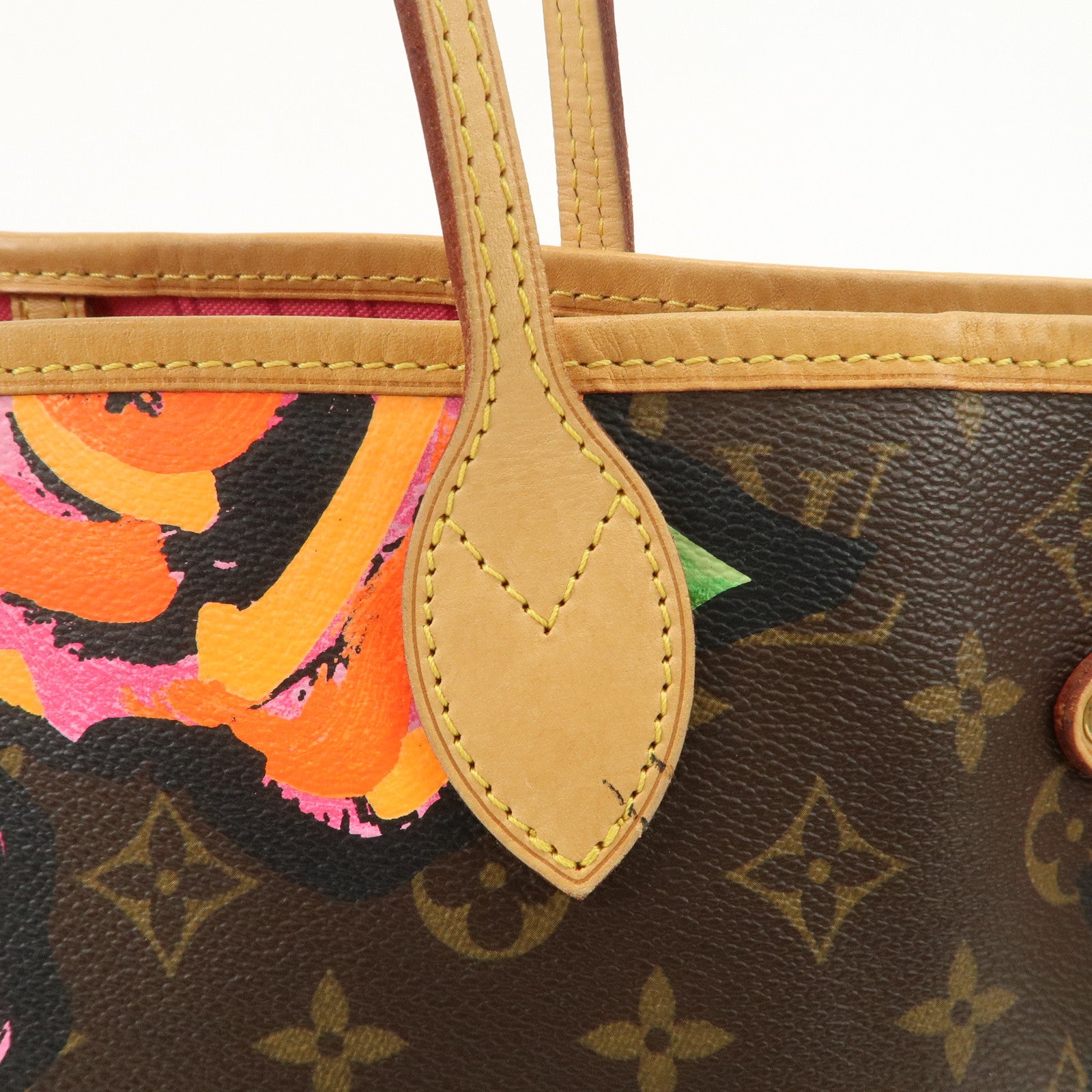 Louis Vuitton Monogram Rose Neverfull MM Tote Shoulder Bag M48613