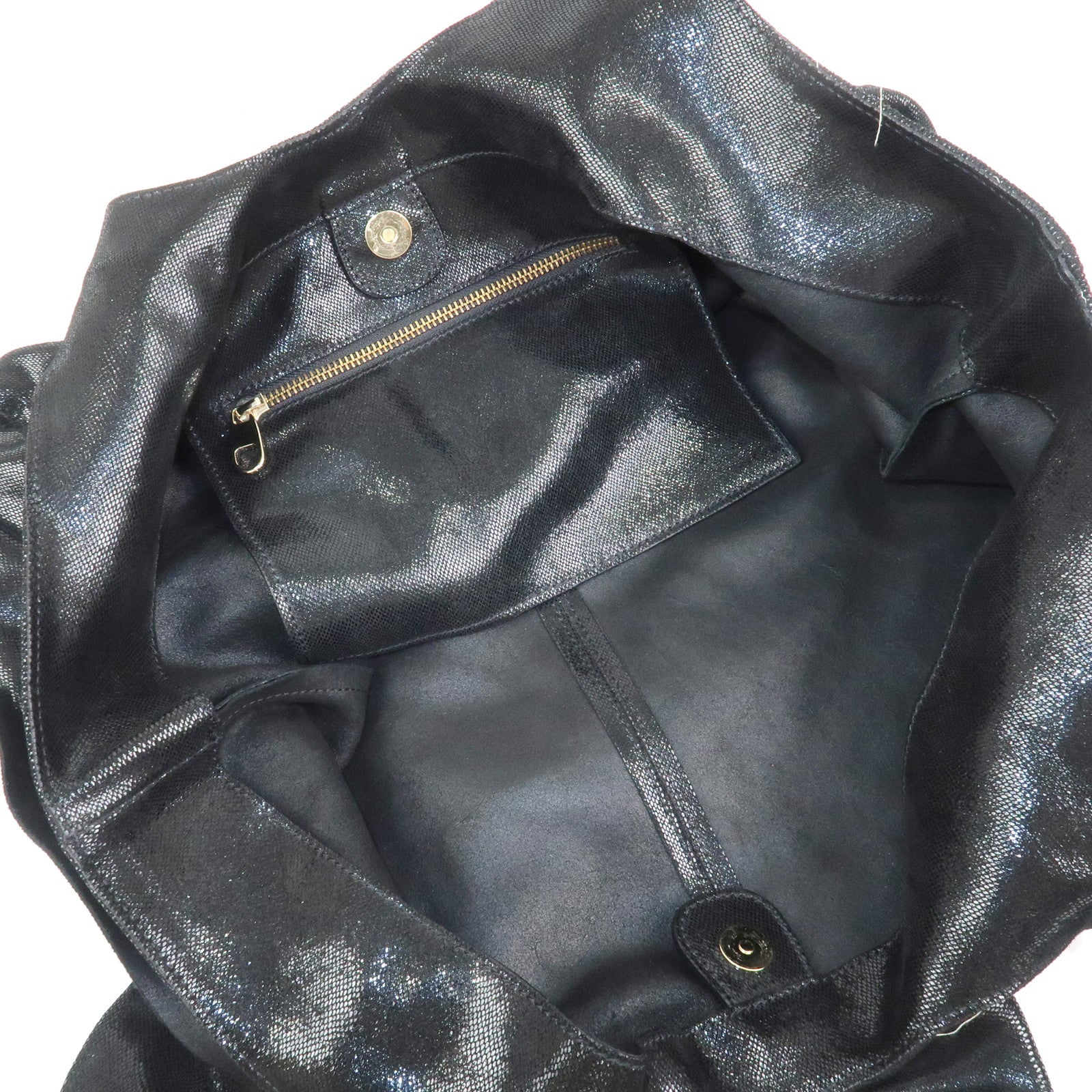 VALENTINO RED Valentino Leather Ribbon Tote Bag Shoulder Bag Black