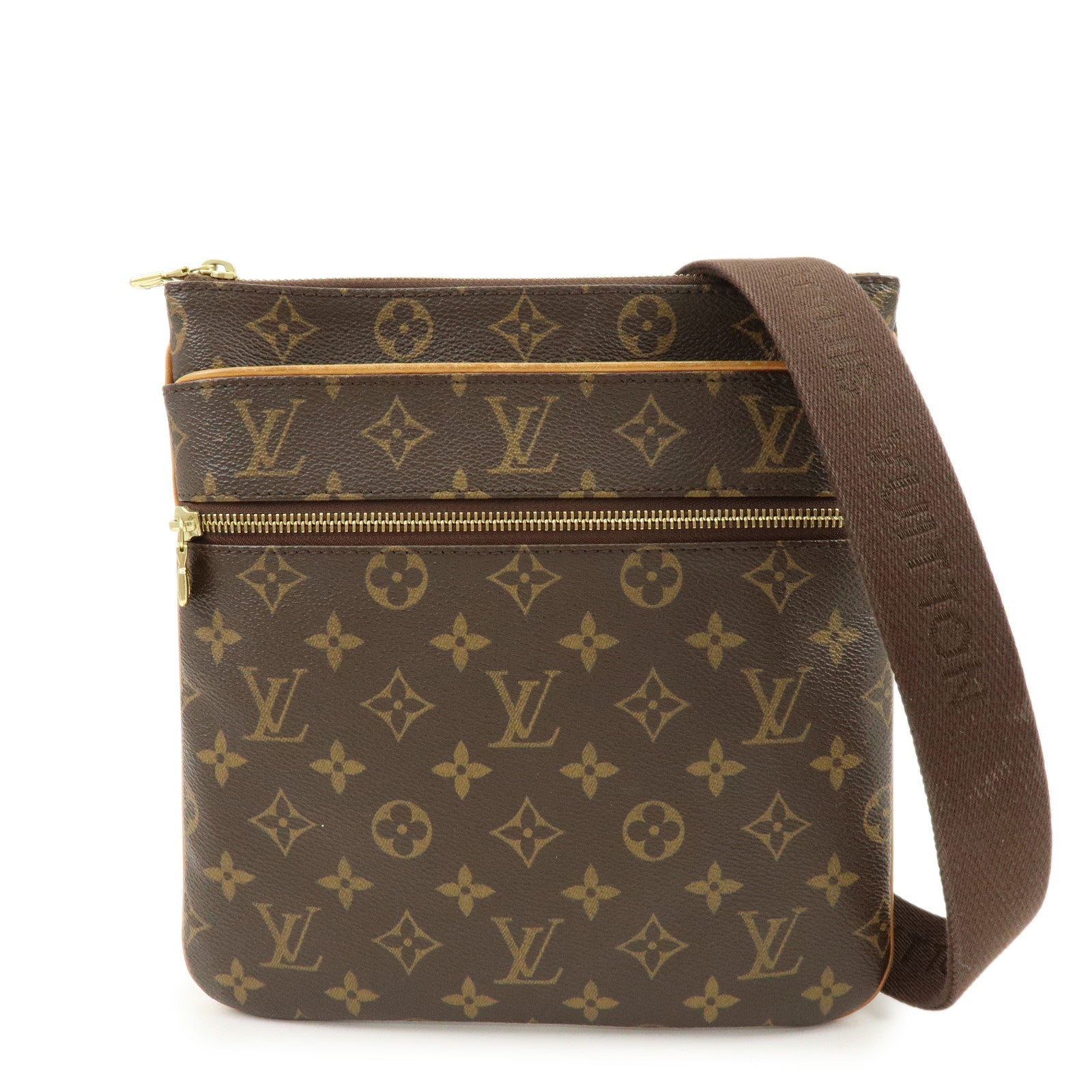 Louis Vuitton Monogram Pochette Valmy Shoulder Bag Brown M40524