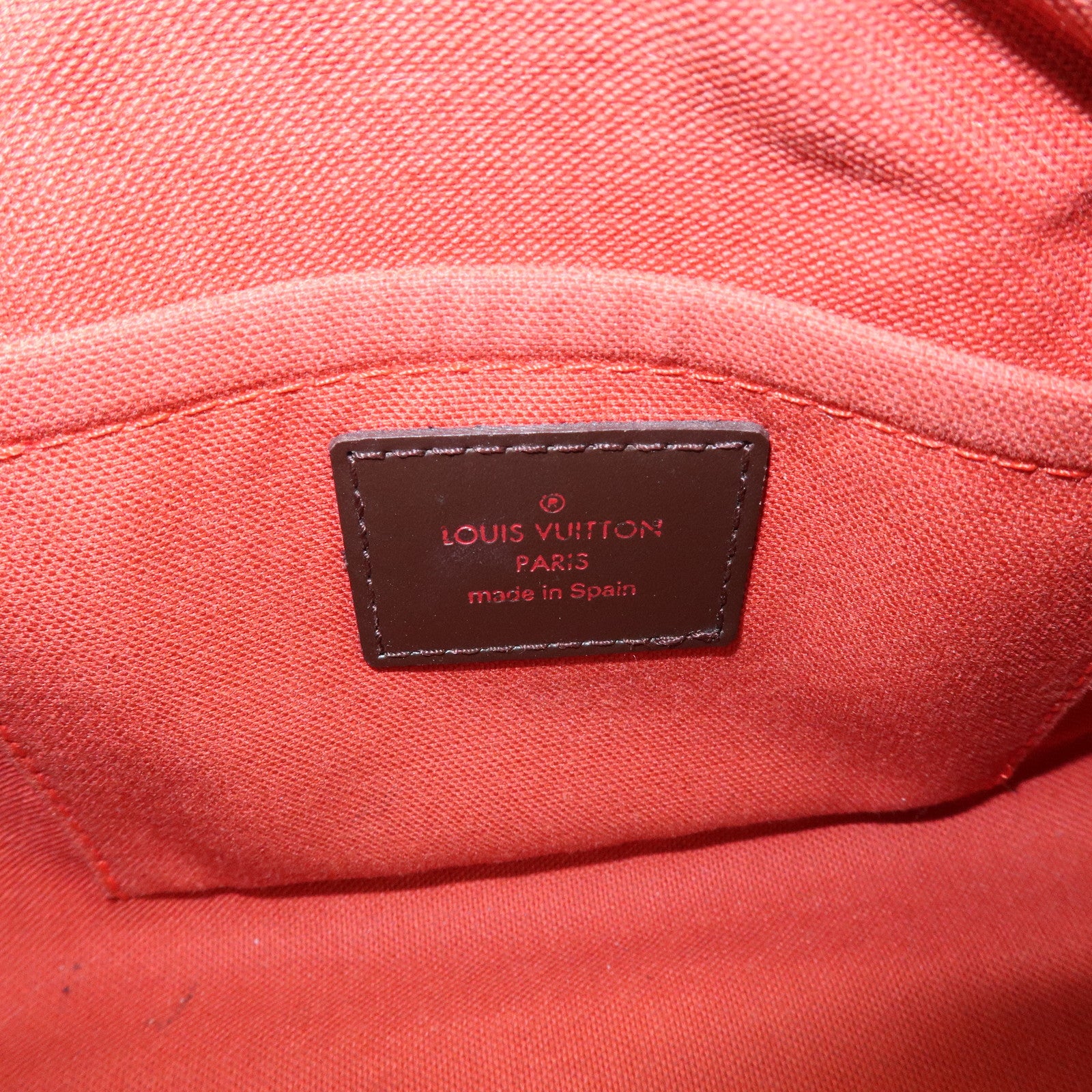 Louis Vuitton Damier Ebene Rivera Mini Hand Bag Brown N41436