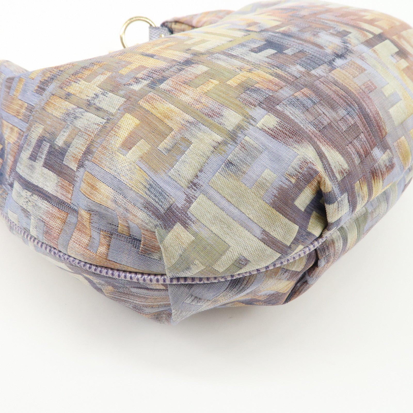 FENDI Zucca Canvas Chain Shoulder Bag Multicolor 8BR581