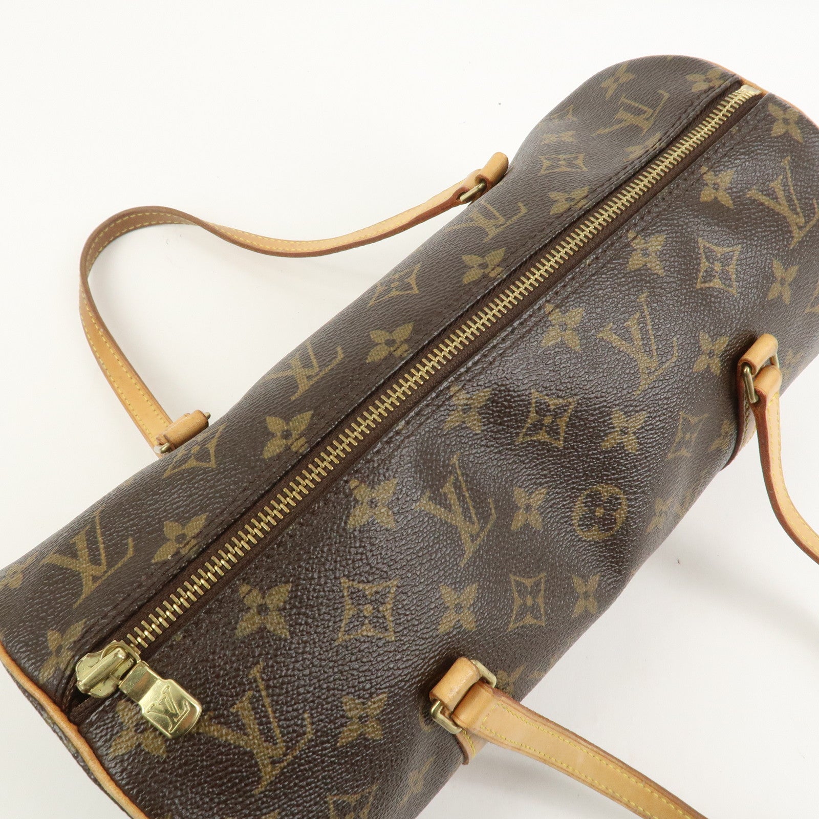 Louis Vuitton Monogram Papillon 30 Hand Bag Brown M51385