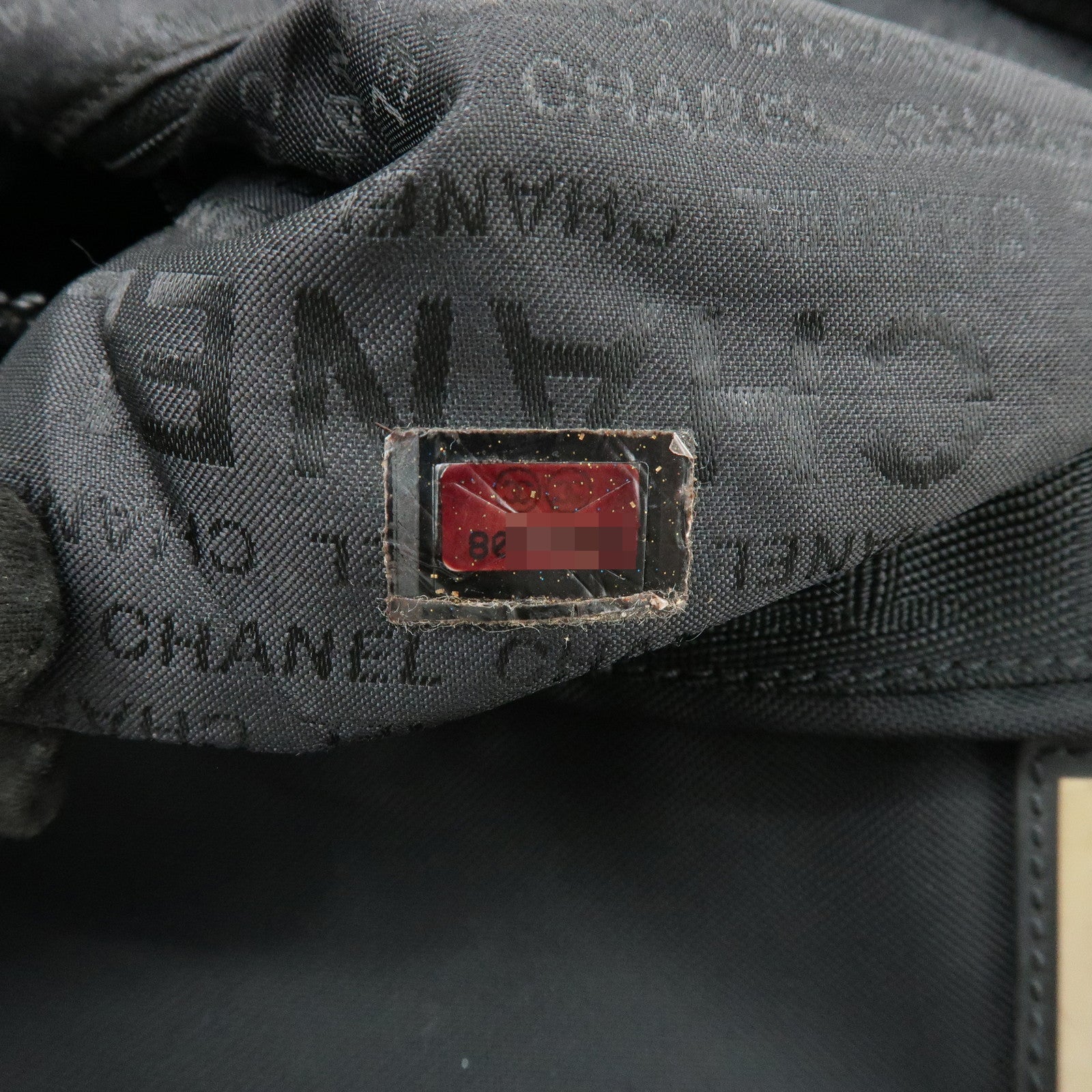 CHANEL Sports Line Nylon Banana Bag Waist Bag Crossbody Bag Black