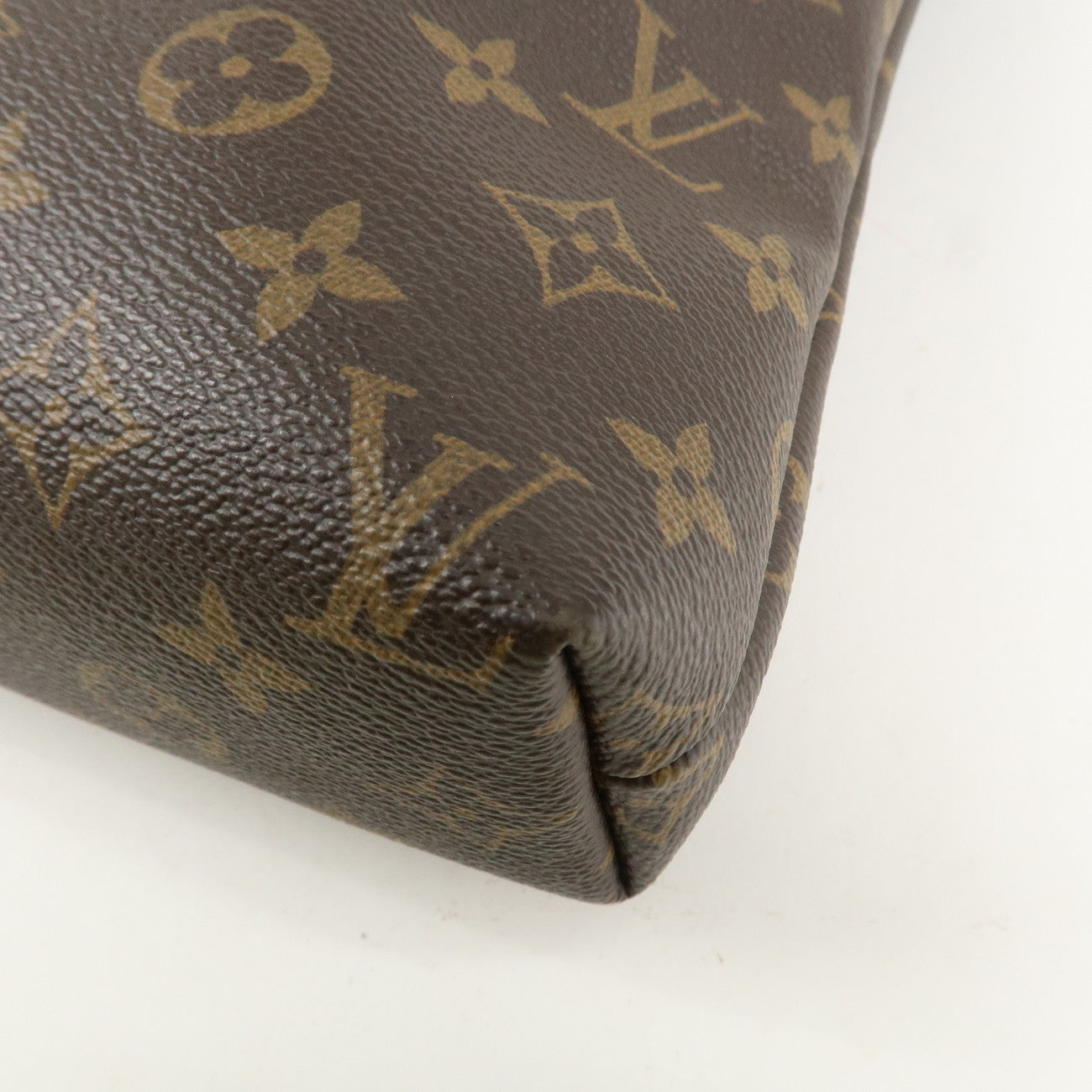 Louis Vuitton Monogram LockIt Chain Hand Bag Brown M40989 Used