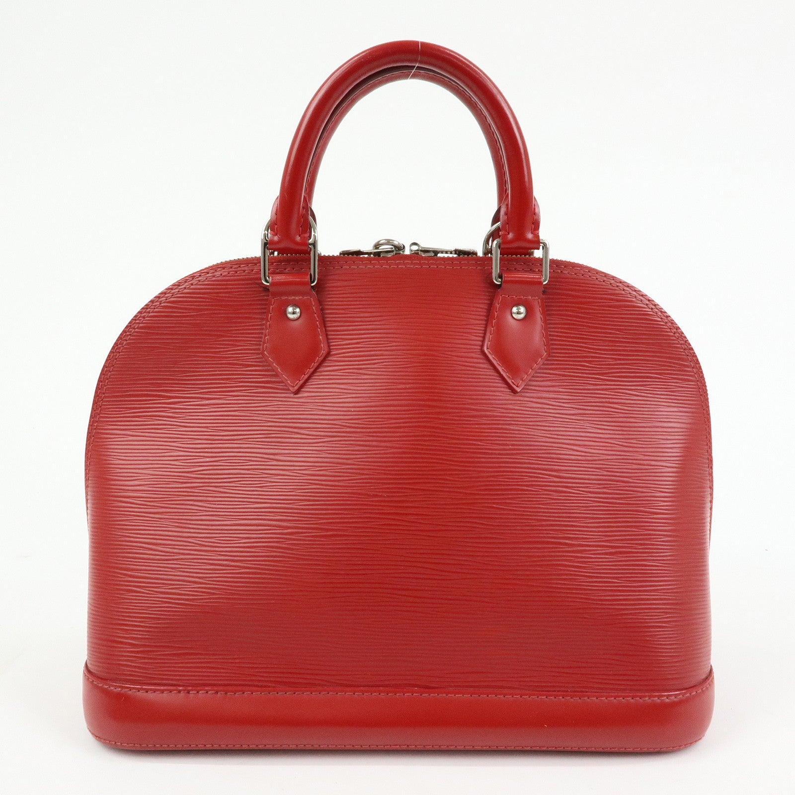 Louis Vuitton Epi Alma PM Leather Hand Bag Carmine Red M4058E