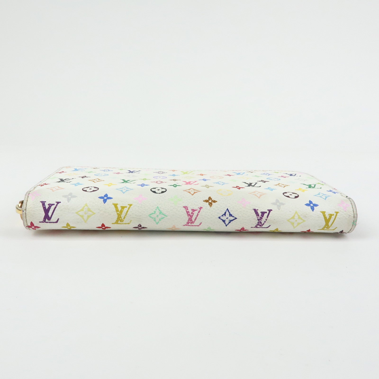 Louis Vuitton Monogram Multicolor Round Zippy Wallet Blanc M60241