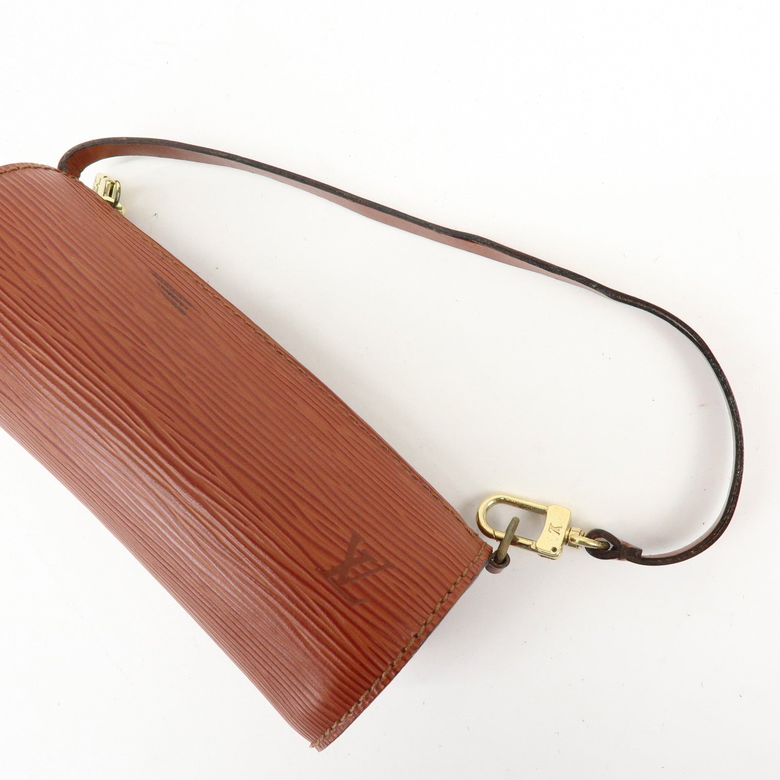 Louis Vuitton Epi Mini Pouch For Soufflot Hand Bag Kenya Brown