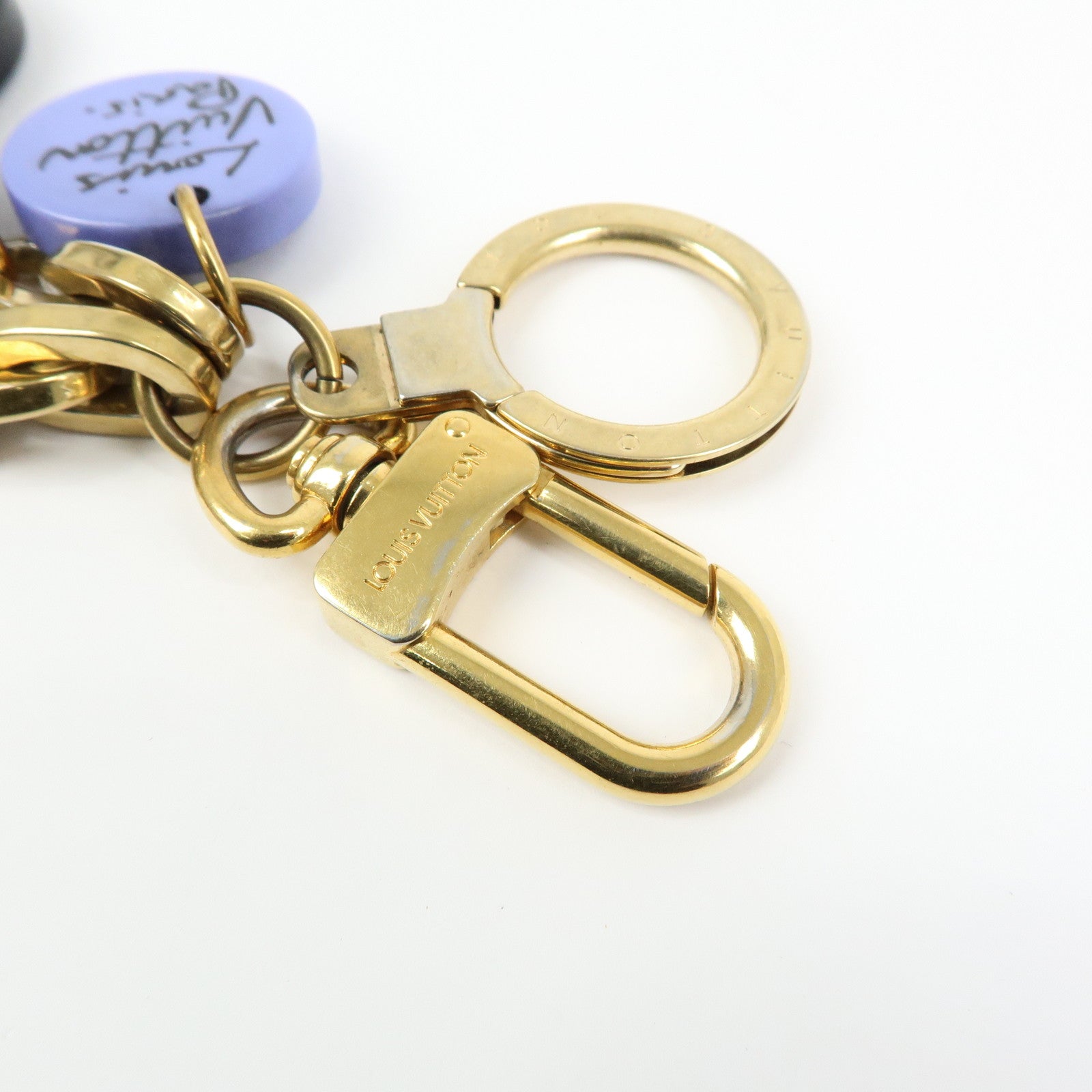 Louis Vuitton Plastic Metal Palm Tree Bag Charm Key Chain M66260