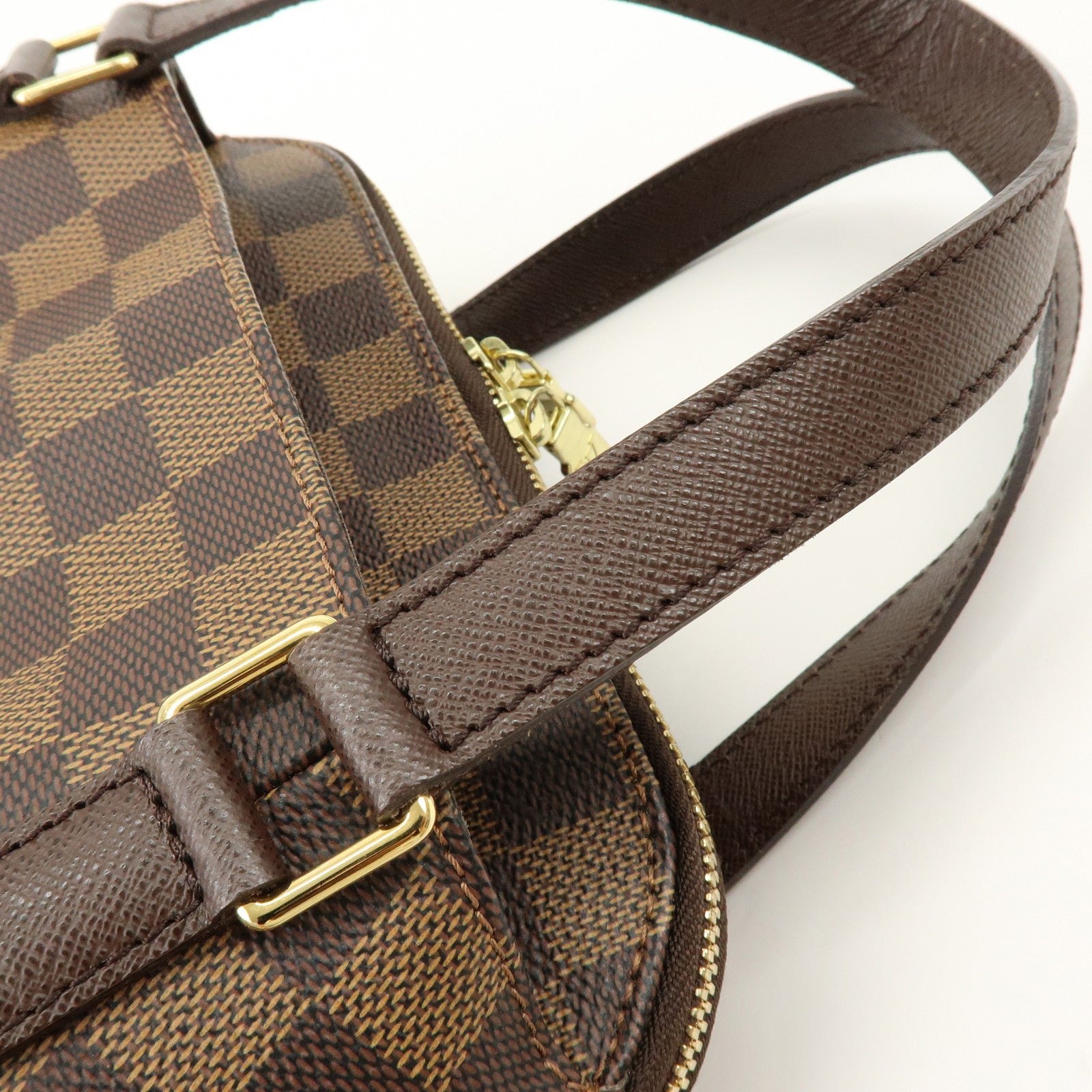 Louis Vuitton Damier Canvas Belem PM Hand Bag Brown N51173