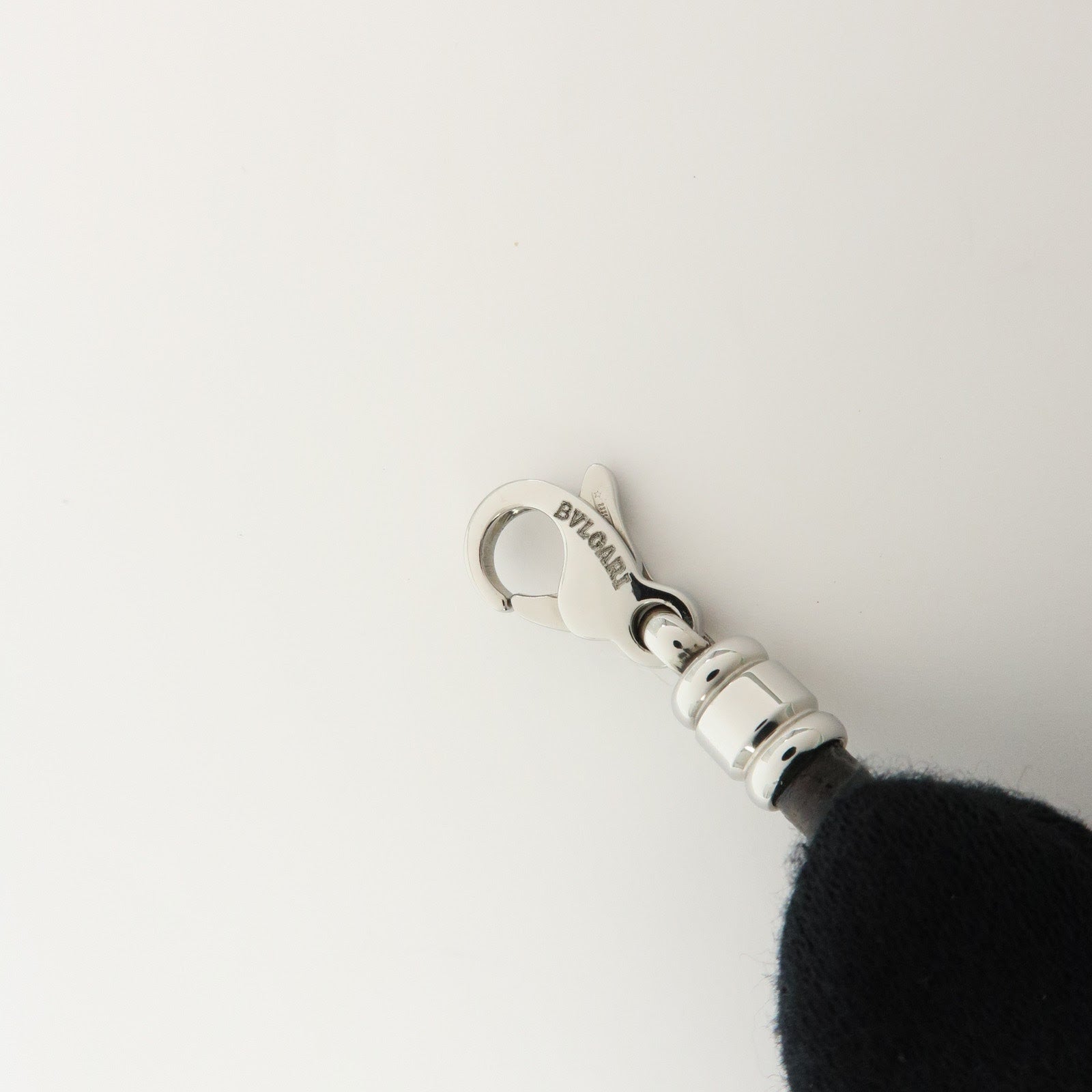 BVLGARI Leather Necklace Choker Double Wrap Bracelet Black