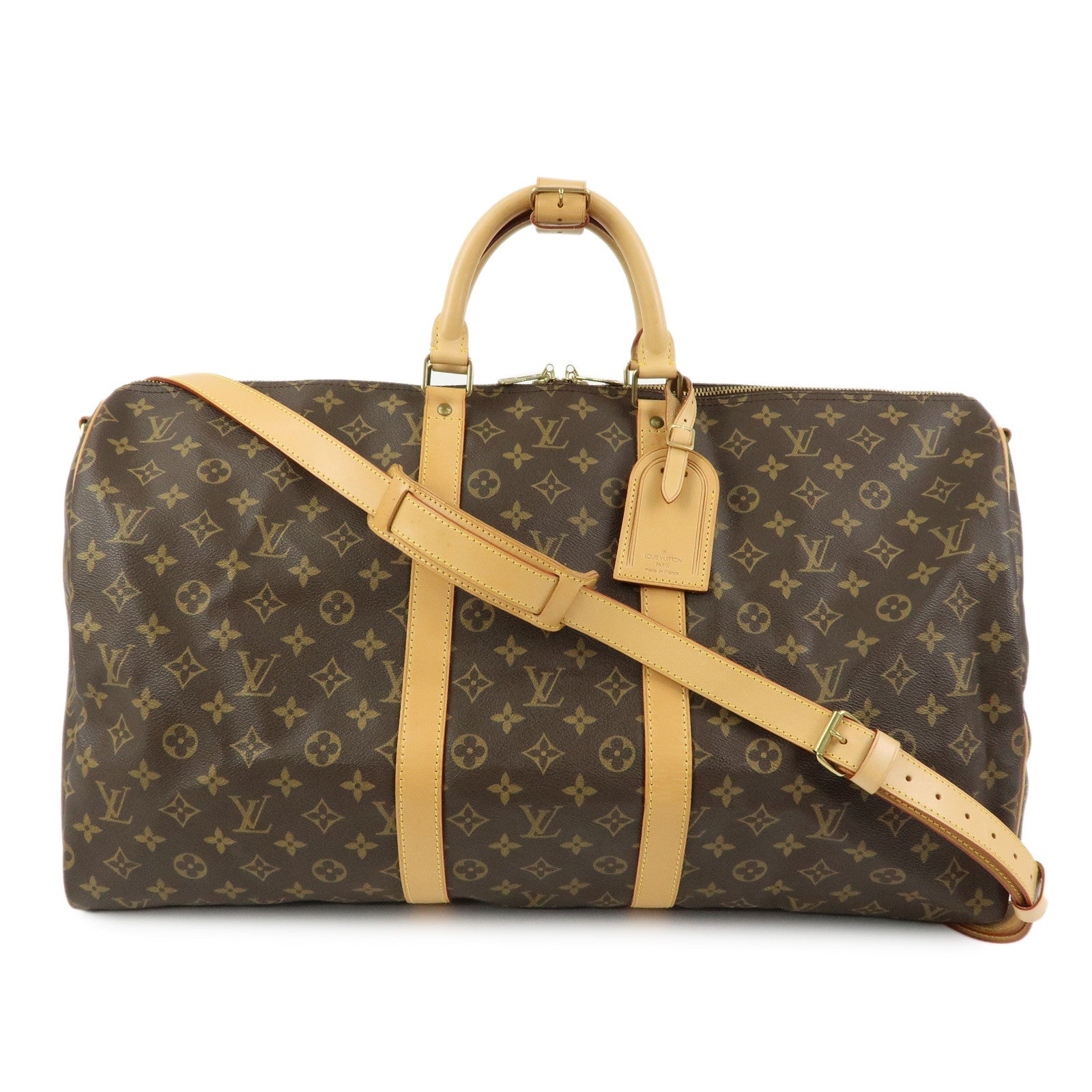 Louis Vuitton Monogram Keep All Bandouliere 55 Boston Bag M41414