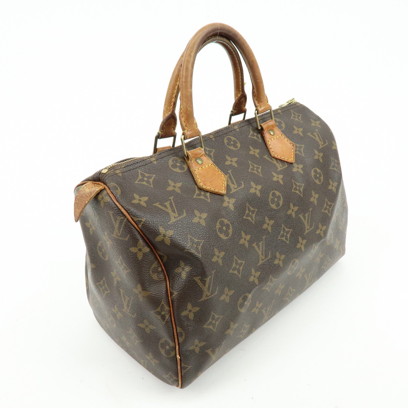 Louis Vuitton Monogram Speedy 30 Boston Bag Hand Bag Brown M41526