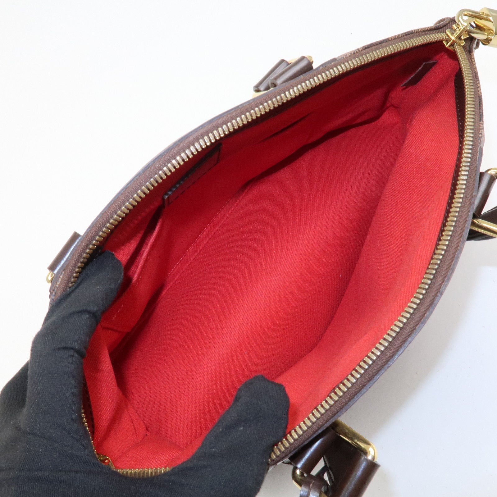 Louis Vuitton Damier Canvas Verona PM Hand Bag Ebene N41117