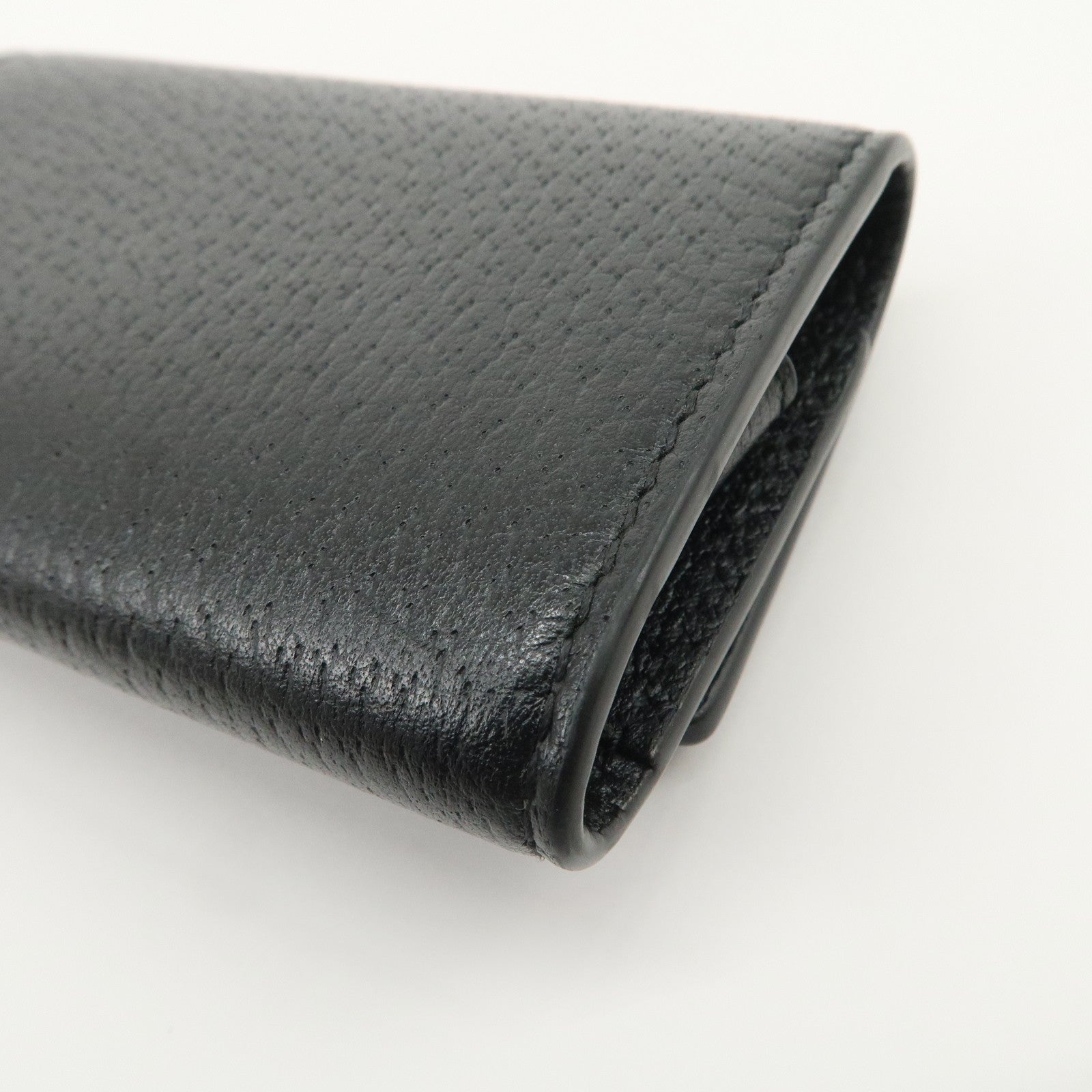 GUCCI GG Marmont Leather 6 Rings Key Case Black 435305