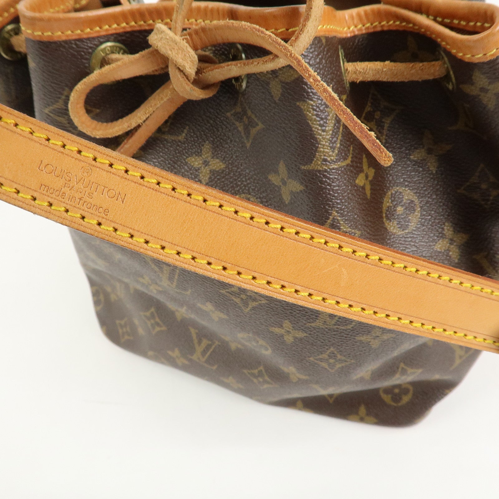 Louis Vuitton Monogram Canvas Petit Noe Shoulder Bag Brown M42226