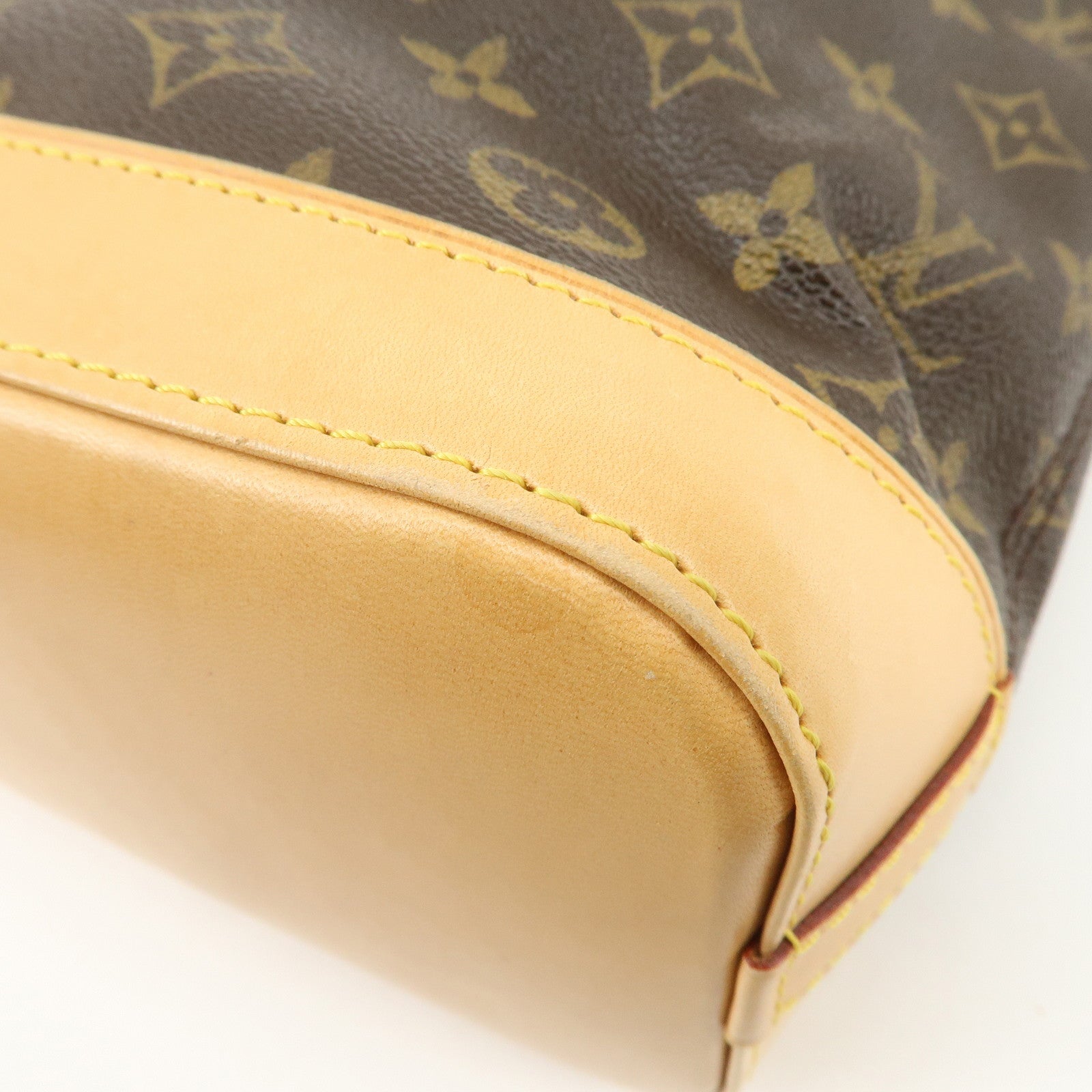 Louis Vuitton Monogram Lock It Hand Bag Old Style Brown M40102 Used