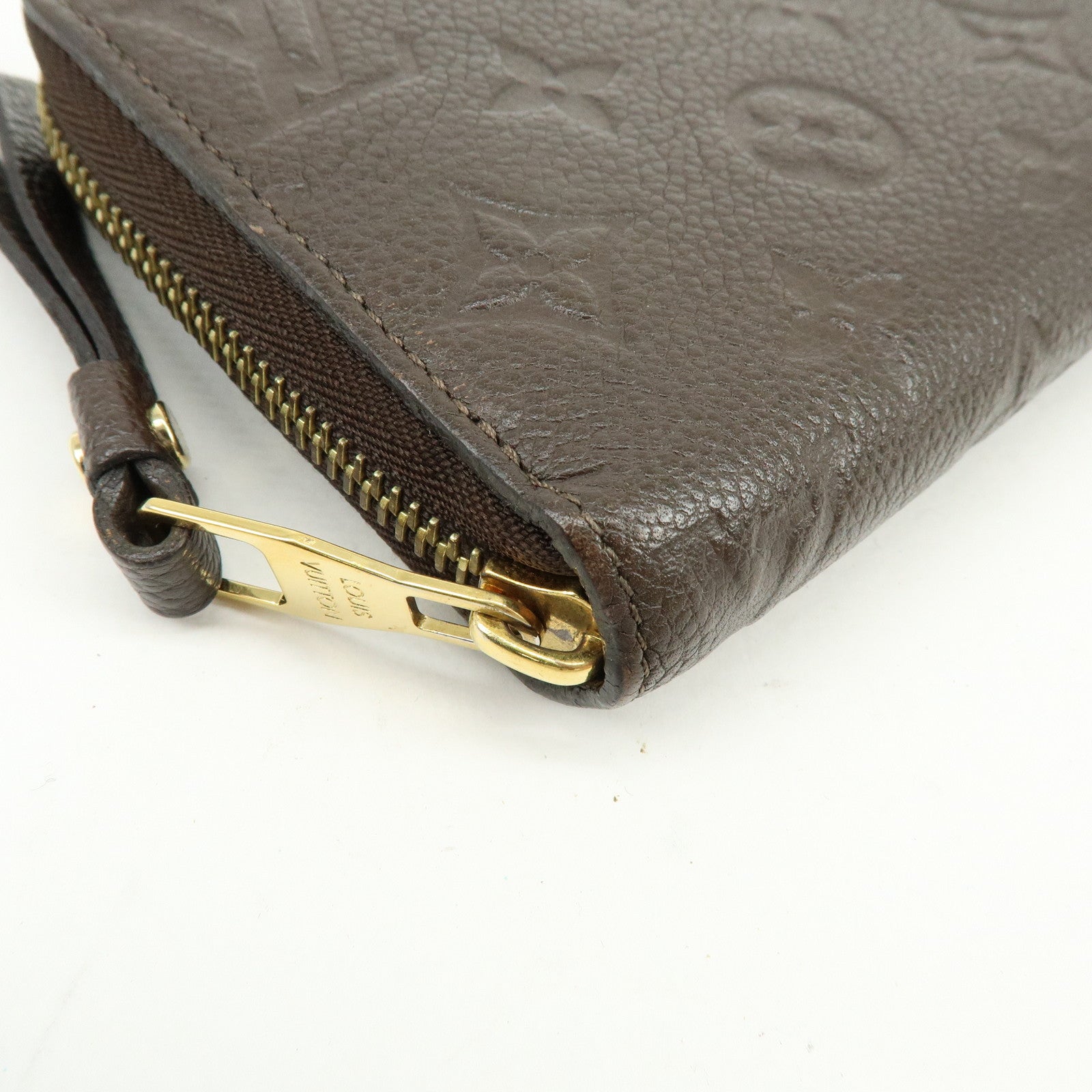 Louis Vuitton Monogram Empreinte Round Zippy Wallet Terre M60548