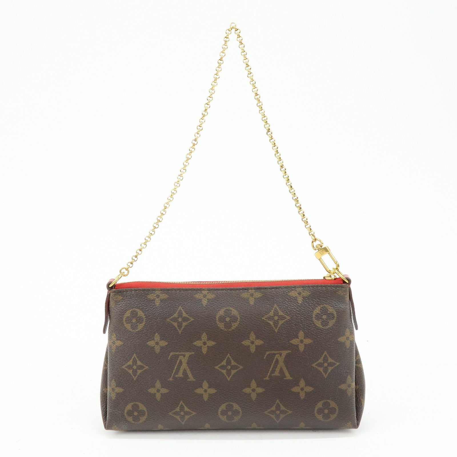 Louis Vuitton Monogram Pallas 2Way Chain Bag Clutch Cerise M41638