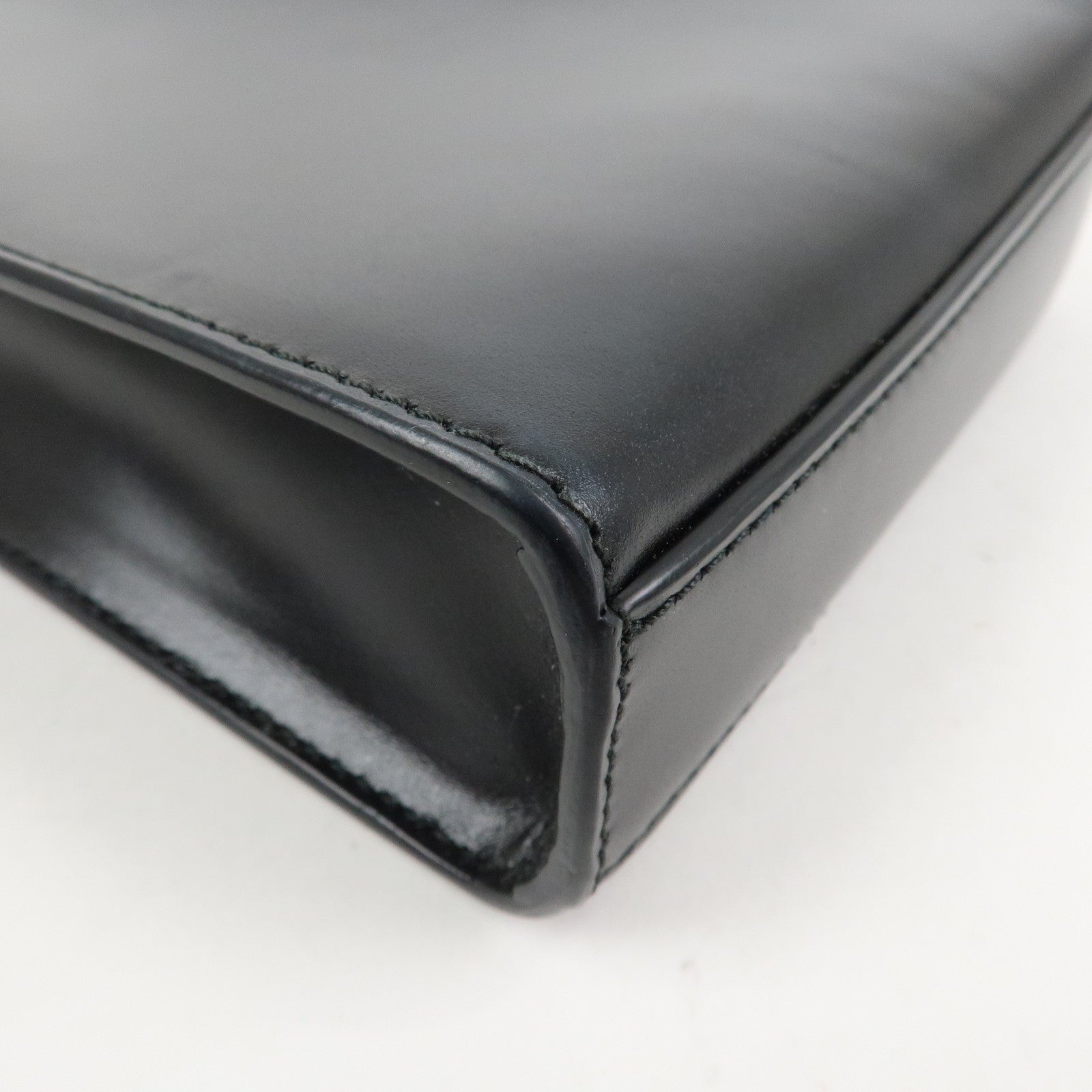 JIL SANDER Tangle Small Logo Leather Shoulder Bag Hand Bag Black