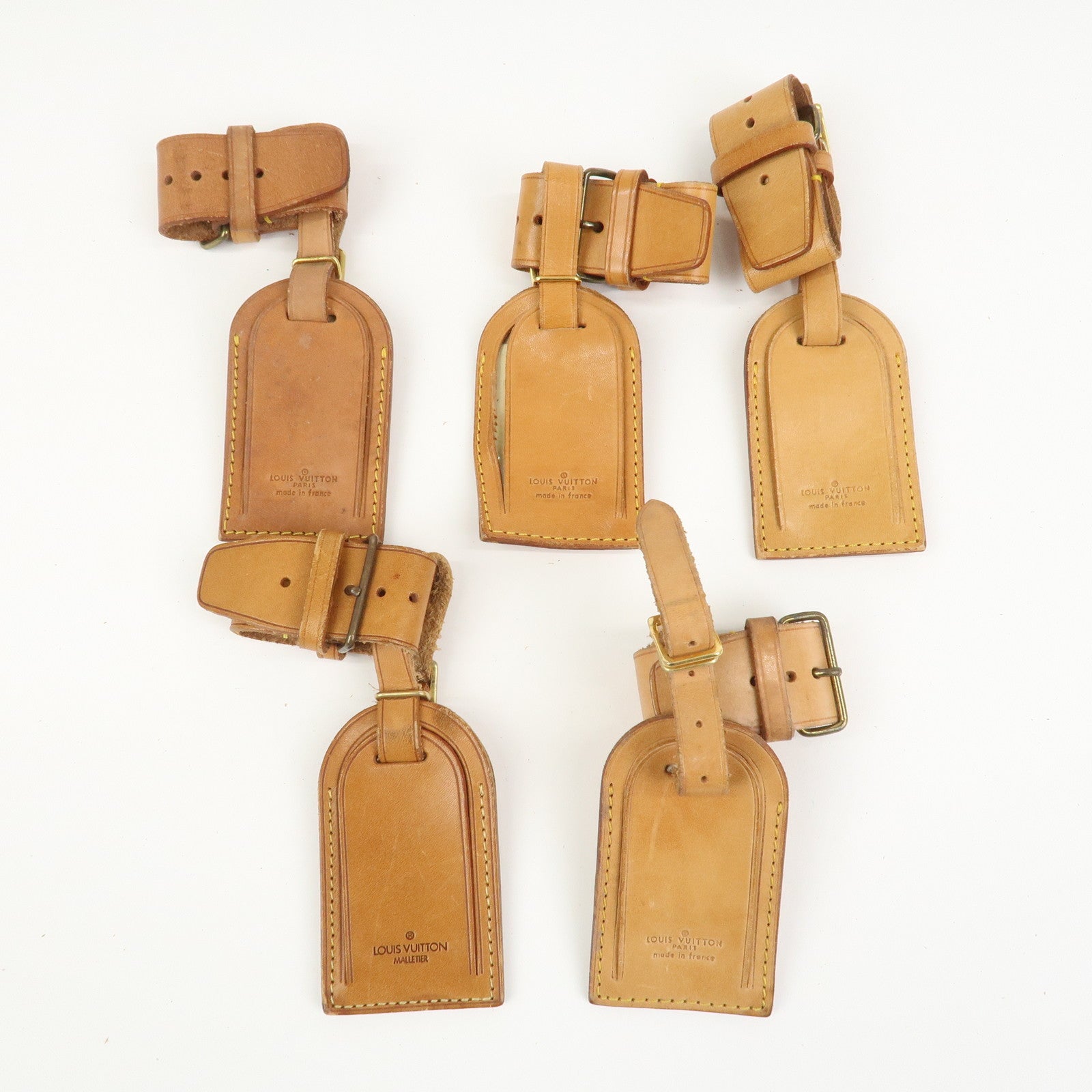 Louis Vuitton Set Of 20 Leather Name Tag & Poignet