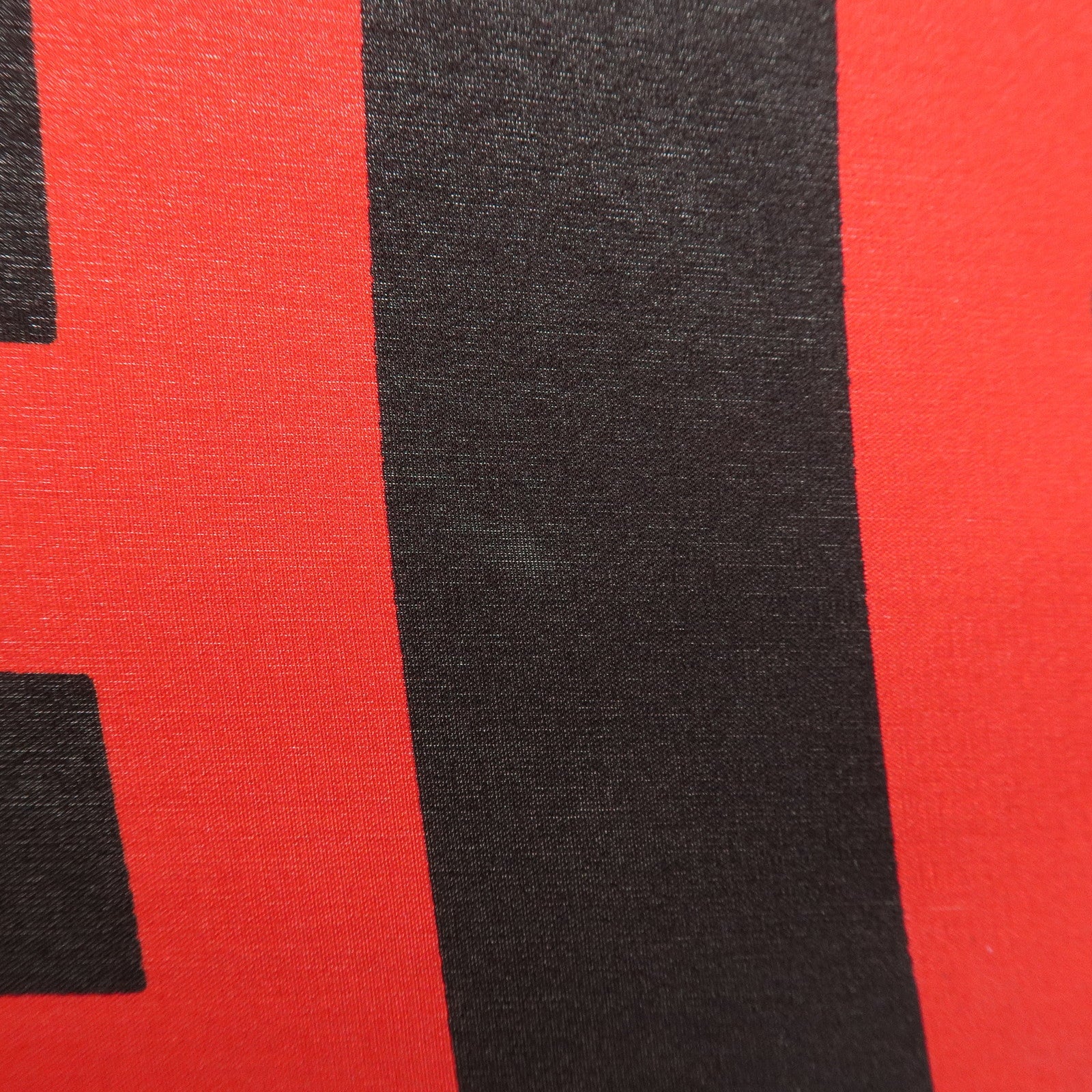 CHANEL Cambon Line Logo Silk 100% Scarf Red Black