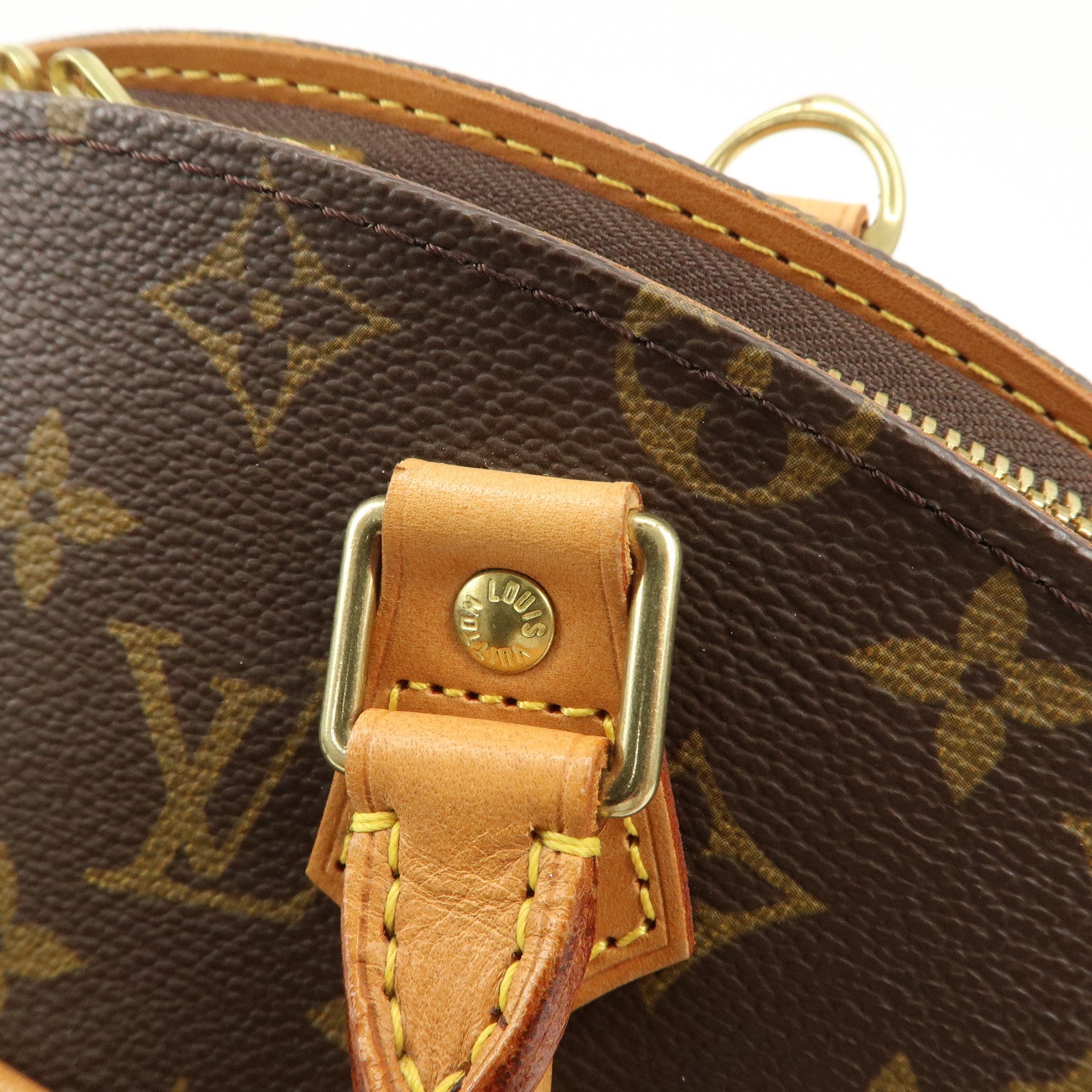 Louis Vuitton Monogram Ellipse MM Hand Bag Brown M51126 Used