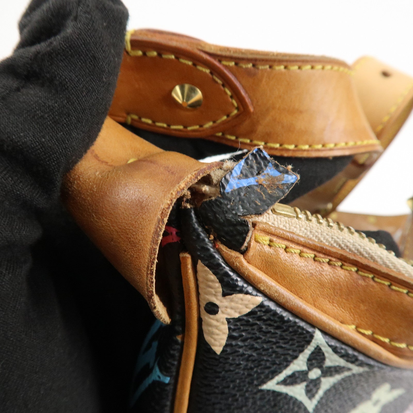 Louis Vuitton Monogram Multicolor Boulogne Shoulder Bag Noir M92638 Used