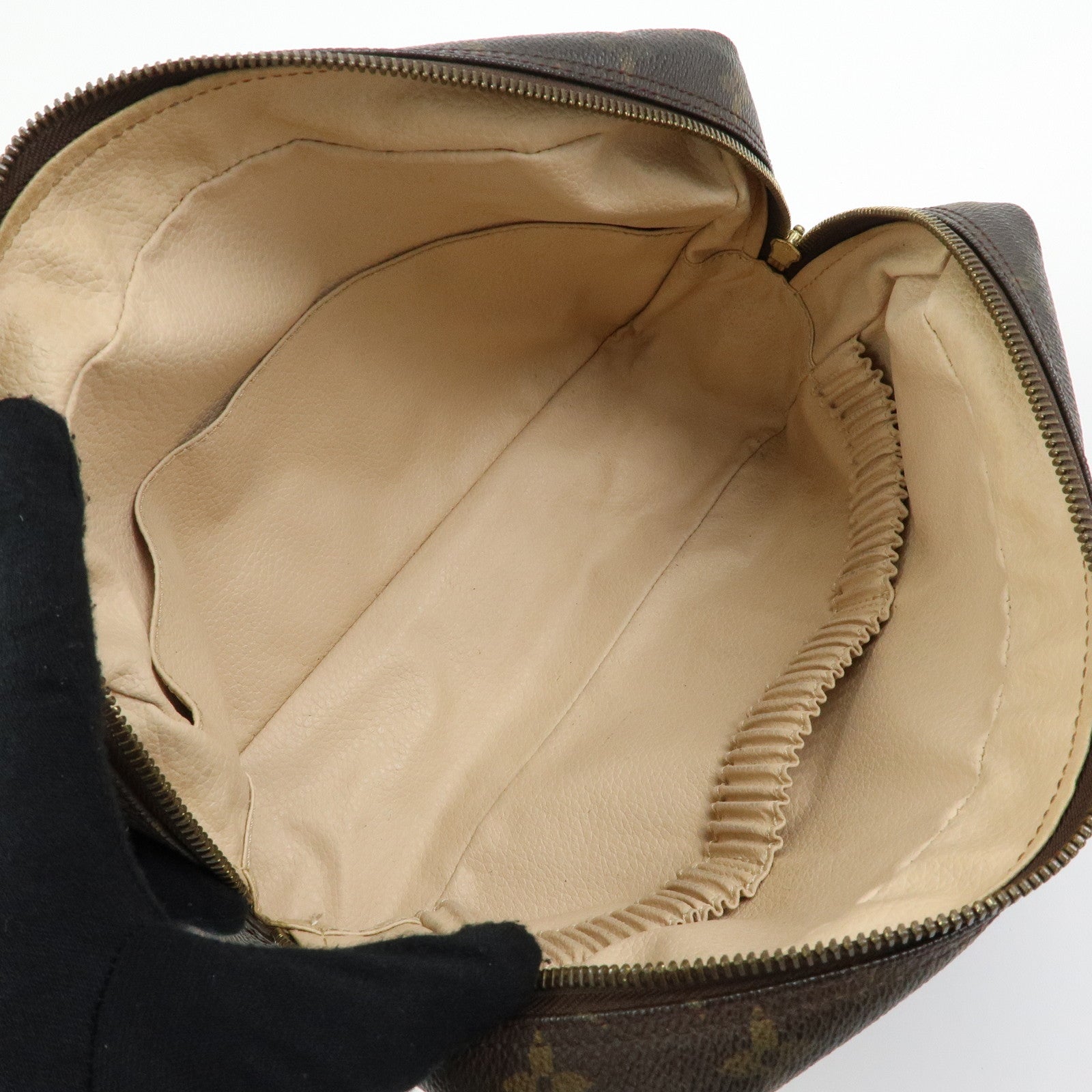 Louis Vuitton Monogram Trousse Toilette 28 Pouch Brown M47522
