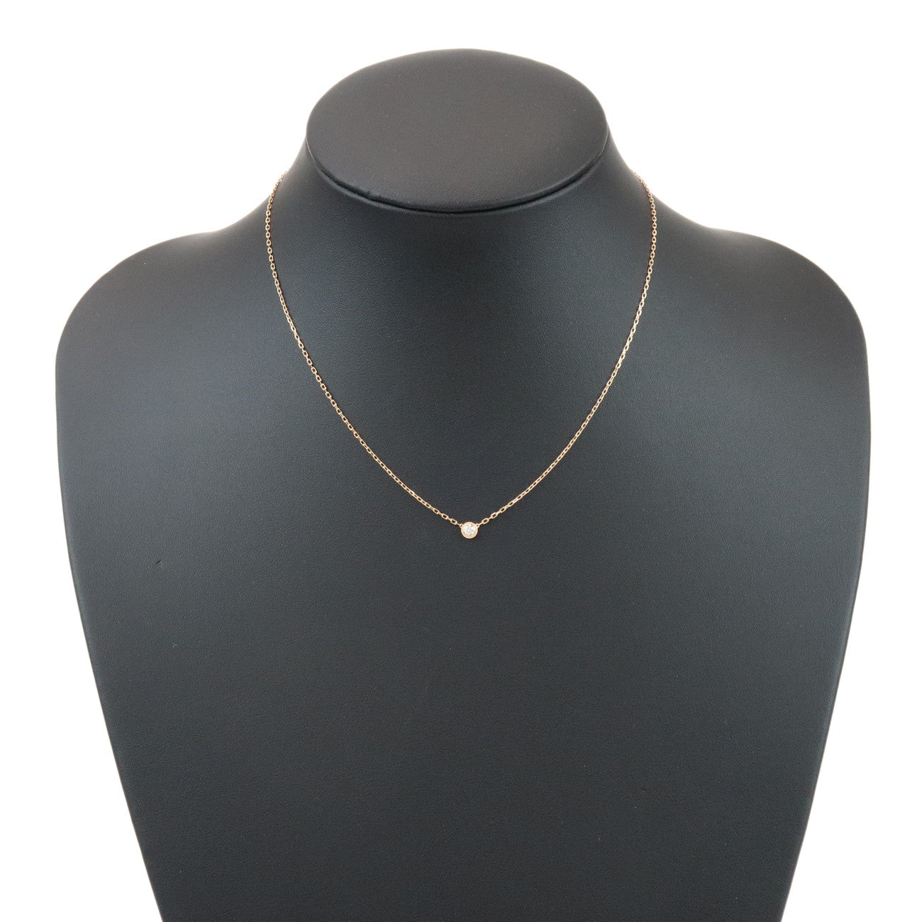 Cartier Diamants Legers Necklace SM Diamond D'amour 0.09ct 750PG