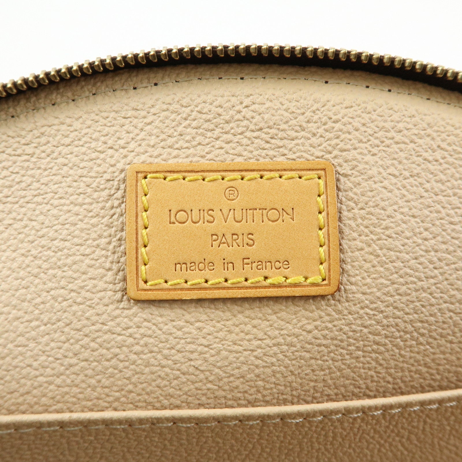 Louis Vuitton Monogram Trousse Demi Ronde Pouch Makeup Bag M47520
