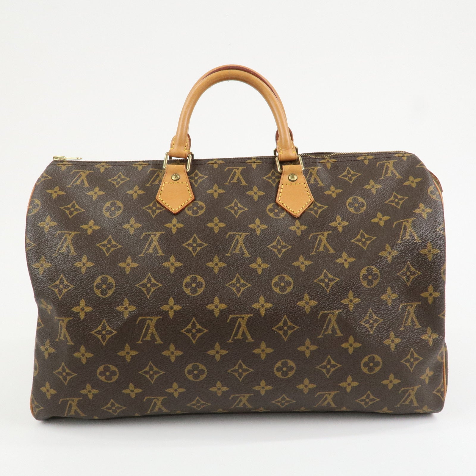 Louis Vuitton Monogram Speedy 40 Hand Bag Boston Bag Brown M41522