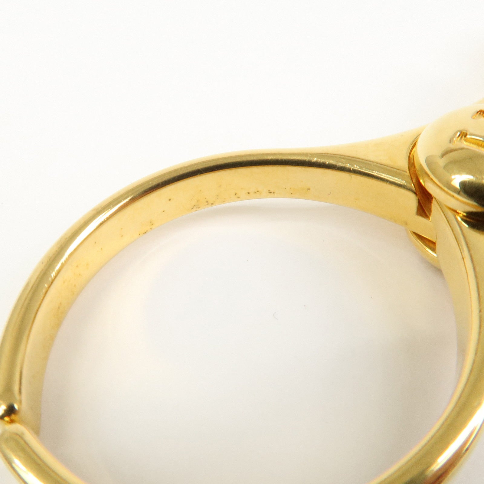 HERMES Filou Metal Glove Clip Glove Holder Gold