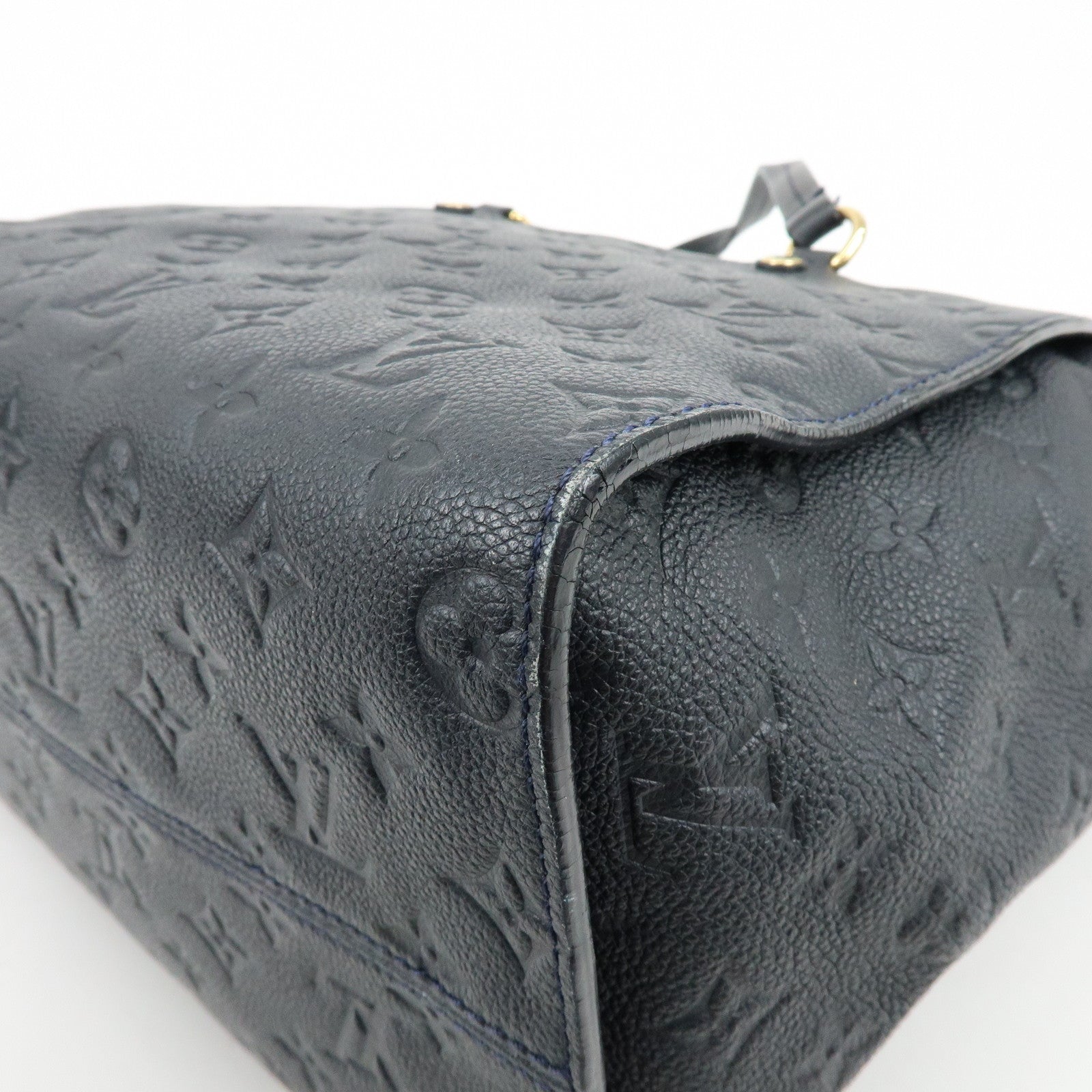 Louis Vuitton Monogram Empreinte Luminuse PM Tote Bag Navy M93410