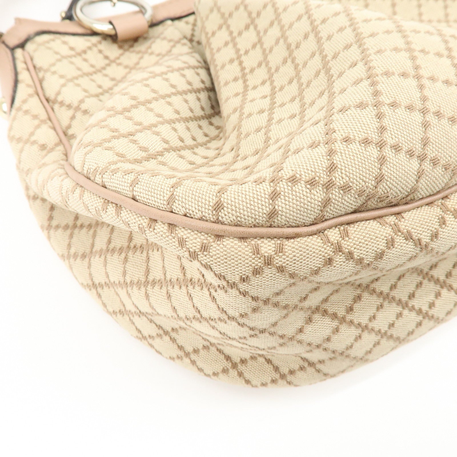 GUCCI Sukey Interlocking G Diamante Canvas Shoulder Bag 232955