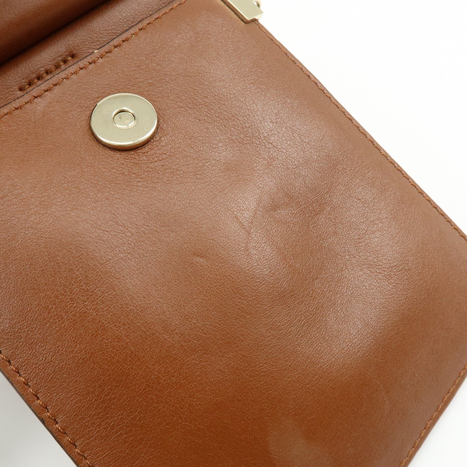 Chloe Faye Leather Suede Shoulder Bag Crossbody Bag Brown